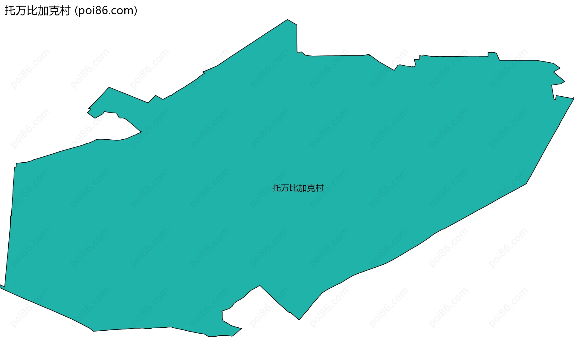 托万比加克村边界地图