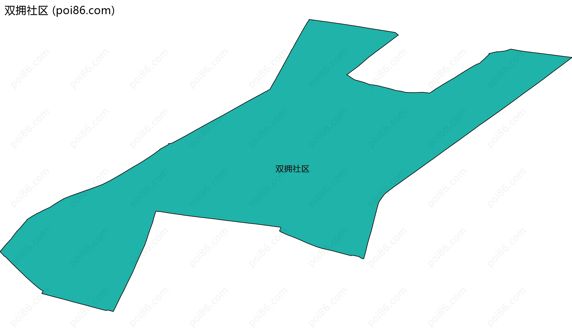 双拥社区边界地图