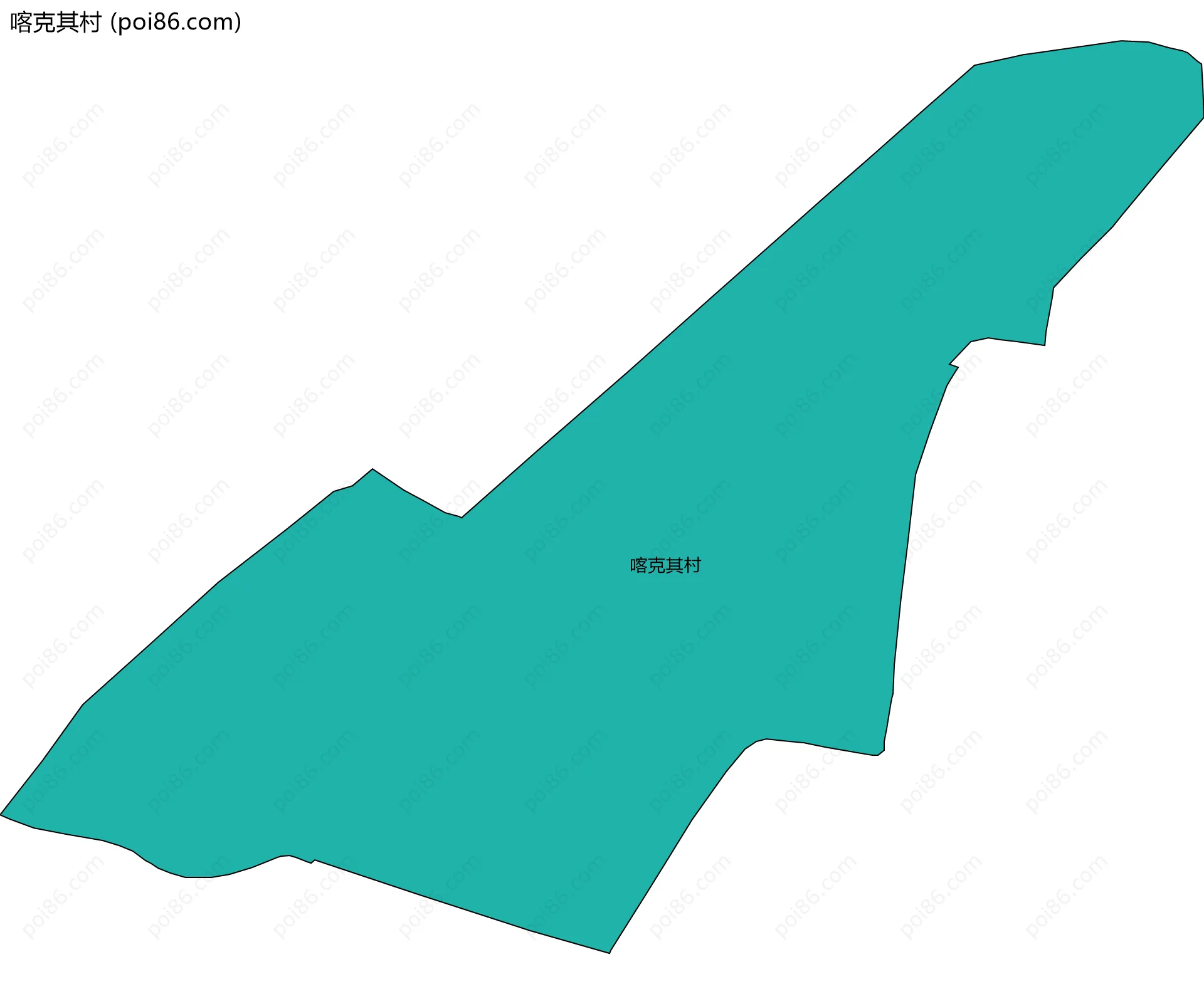 喀克其村边界地图