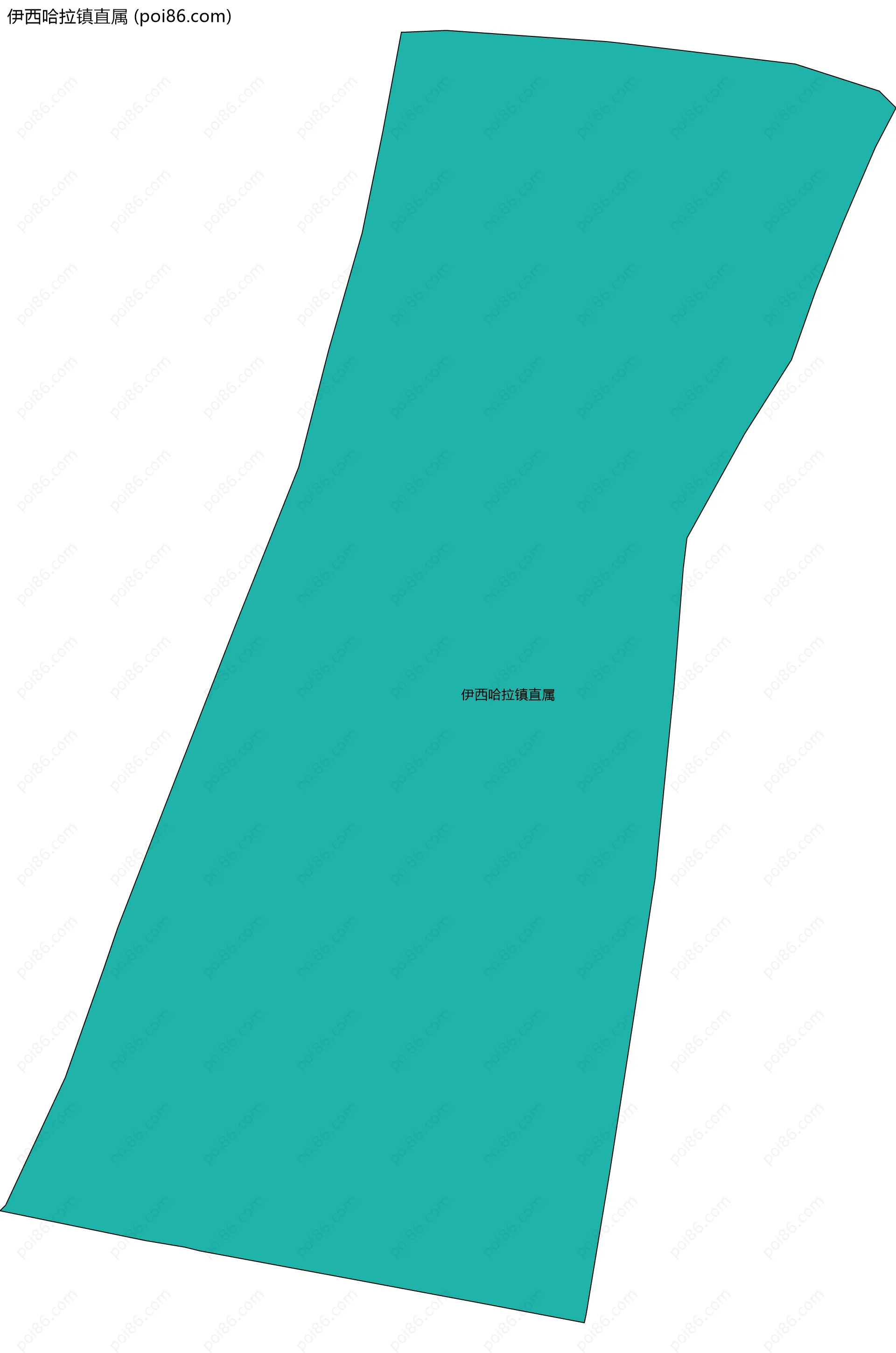 伊西哈拉镇直属边界地图