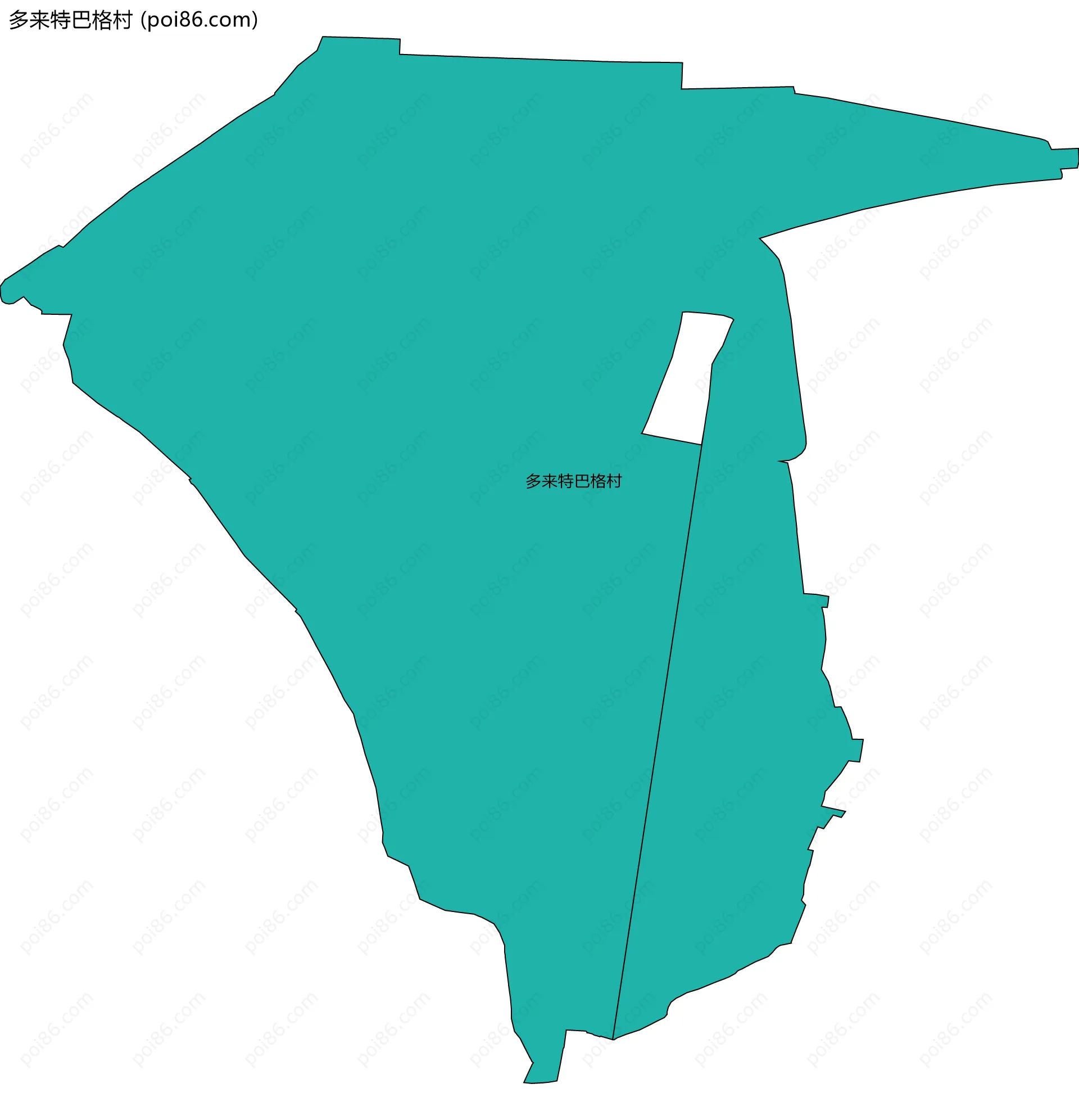 多来特巴格村边界地图