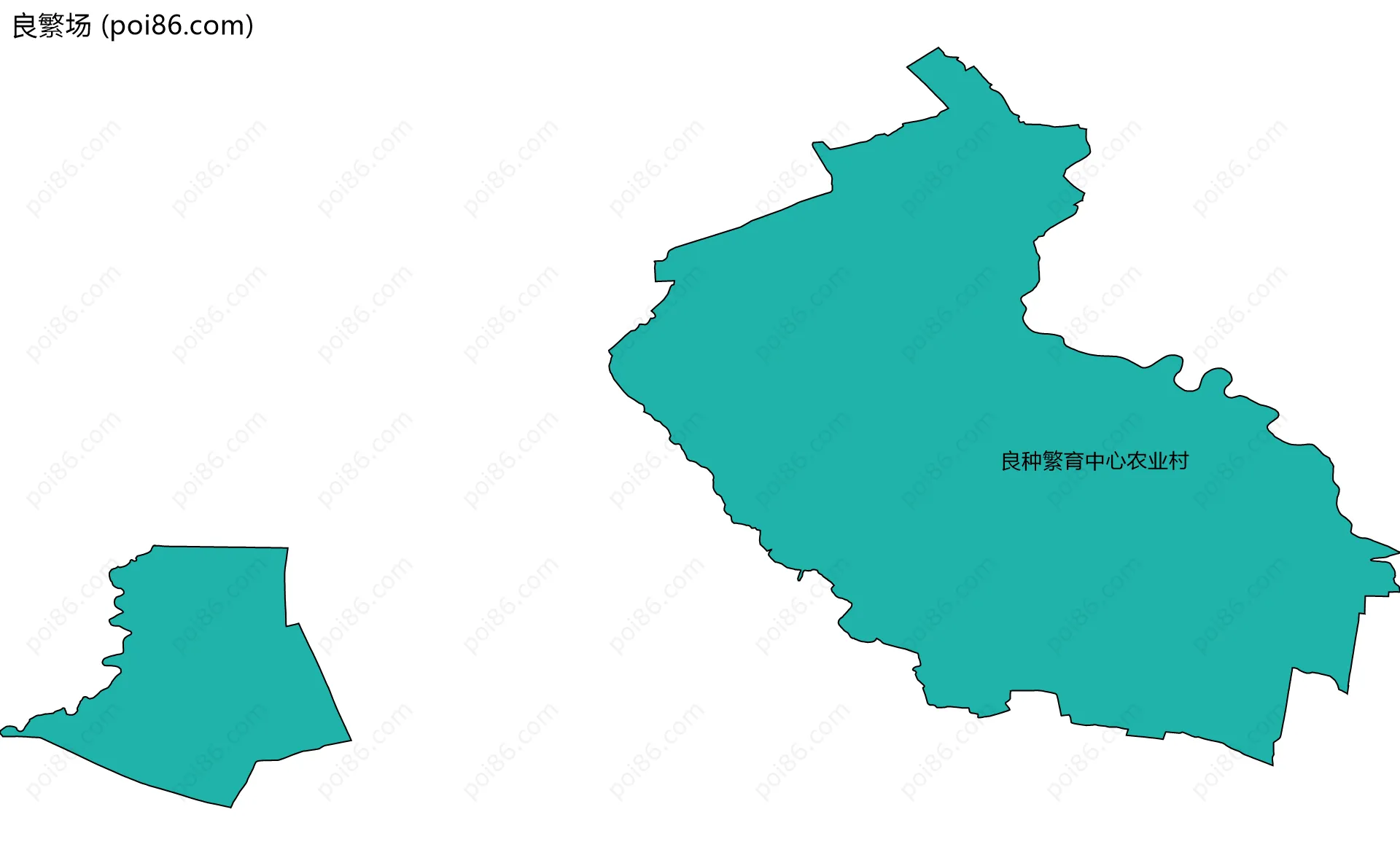 良繁场边界地图(五级行政区划)