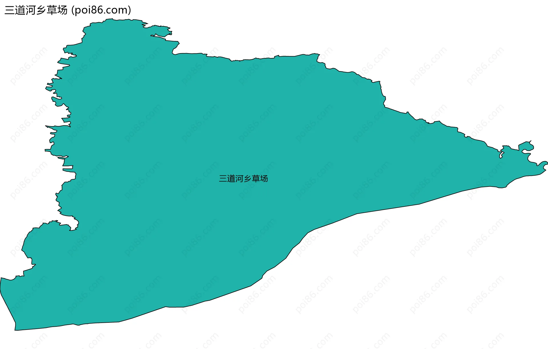 三道河乡草场边界地图