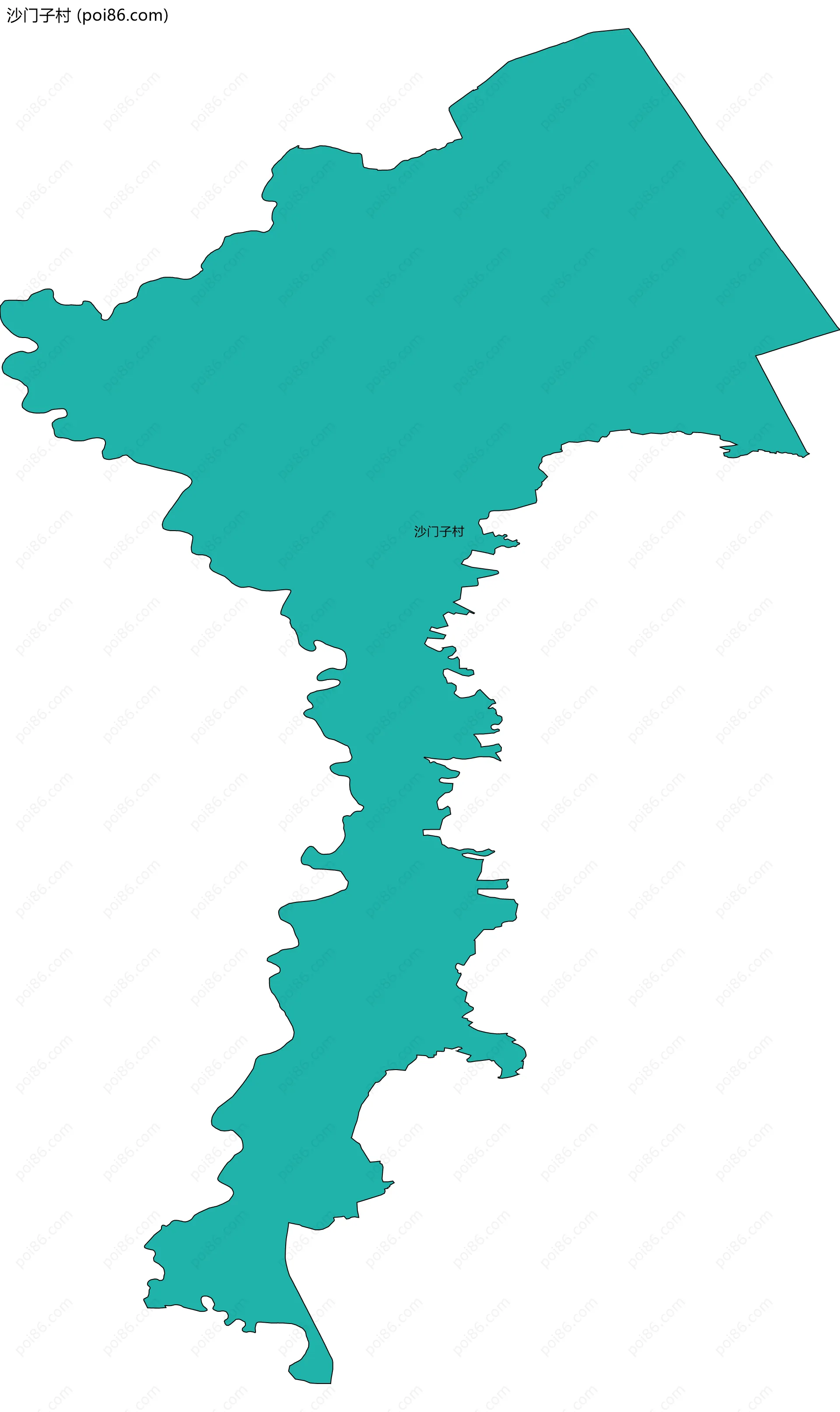 沙门子村边界地图