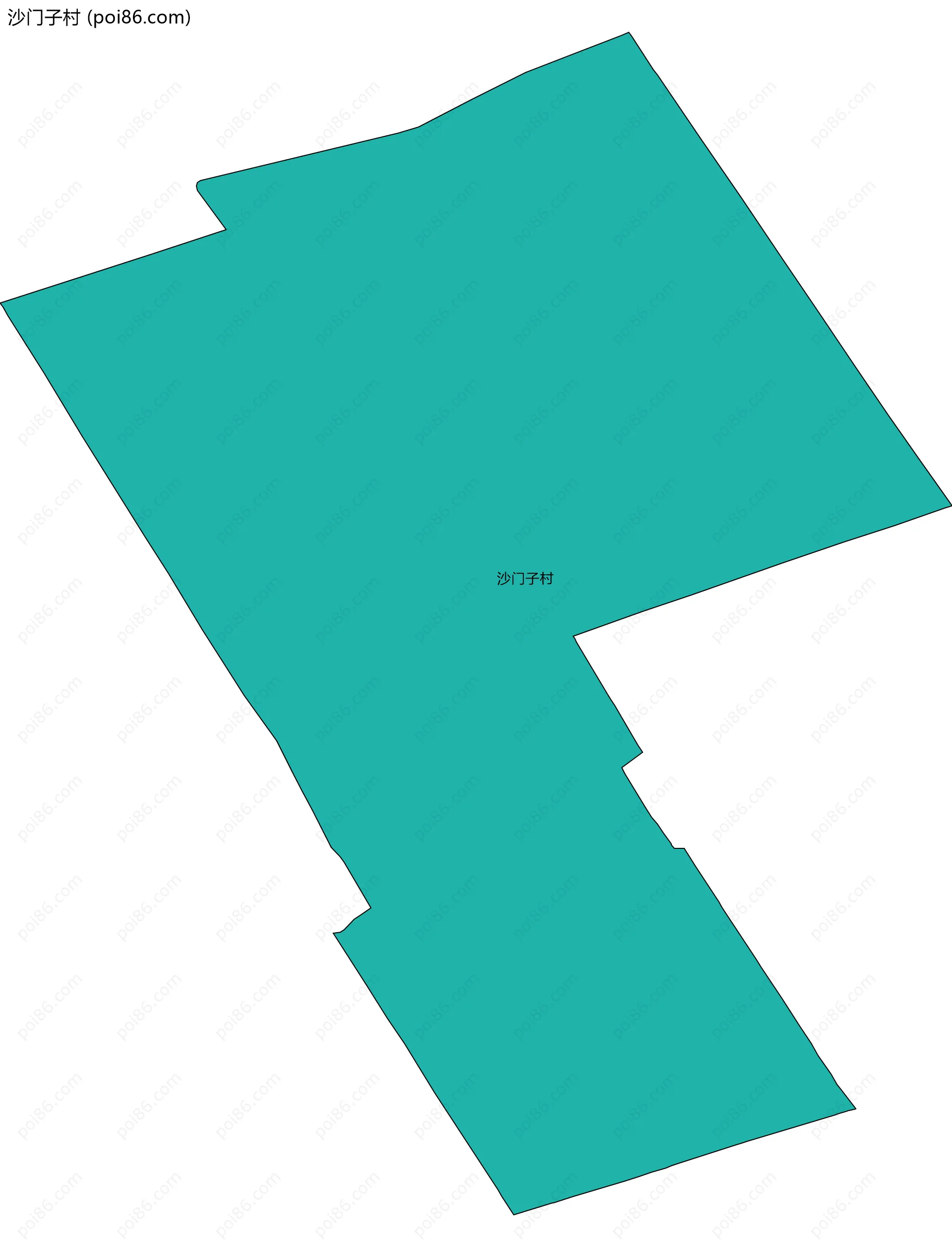 沙门子村边界地图