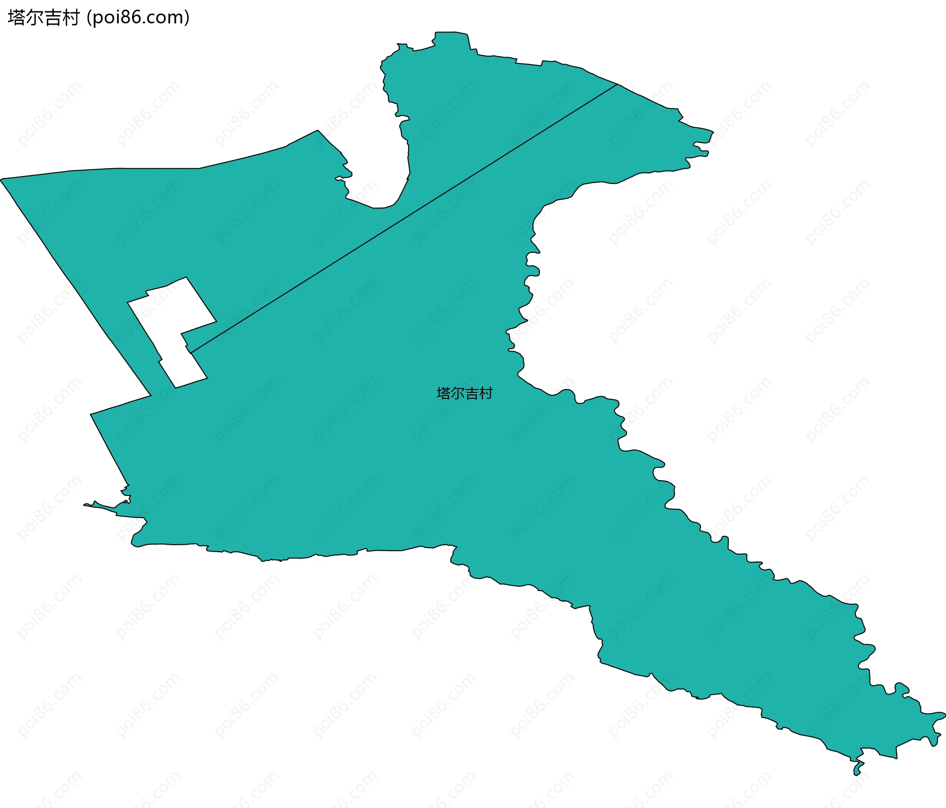 塔尔吉村边界地图