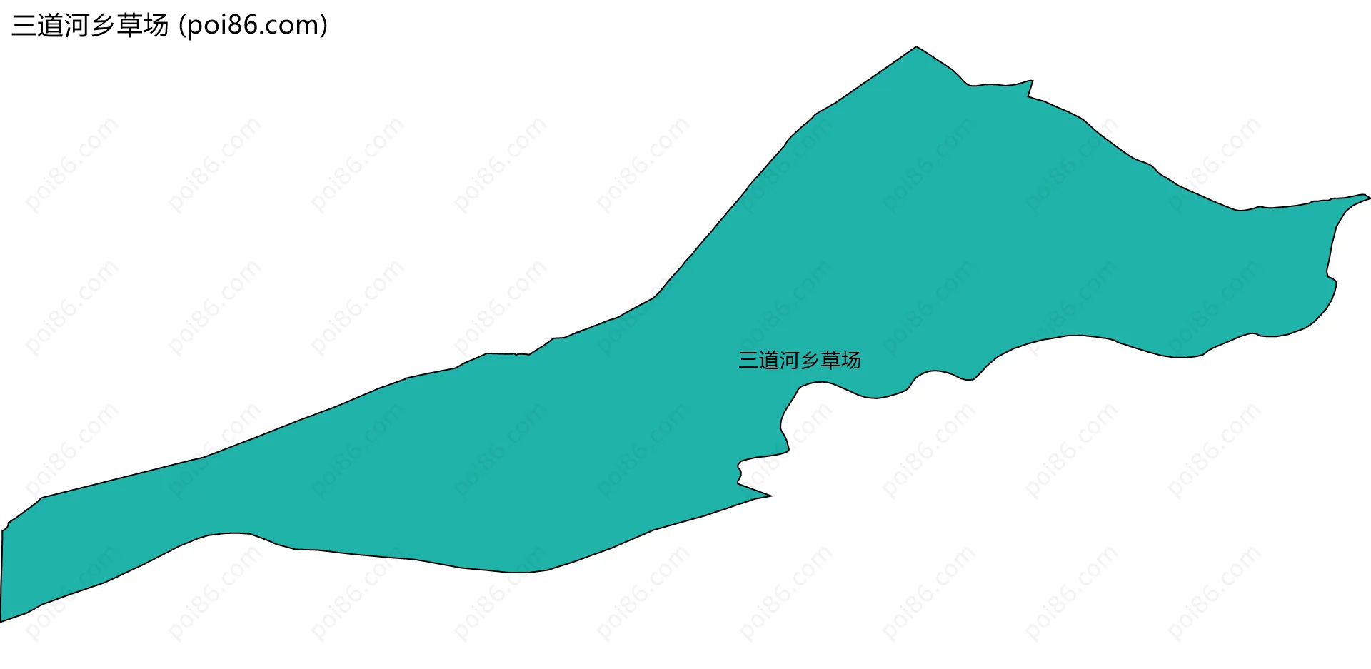 三道河乡草场边界地图