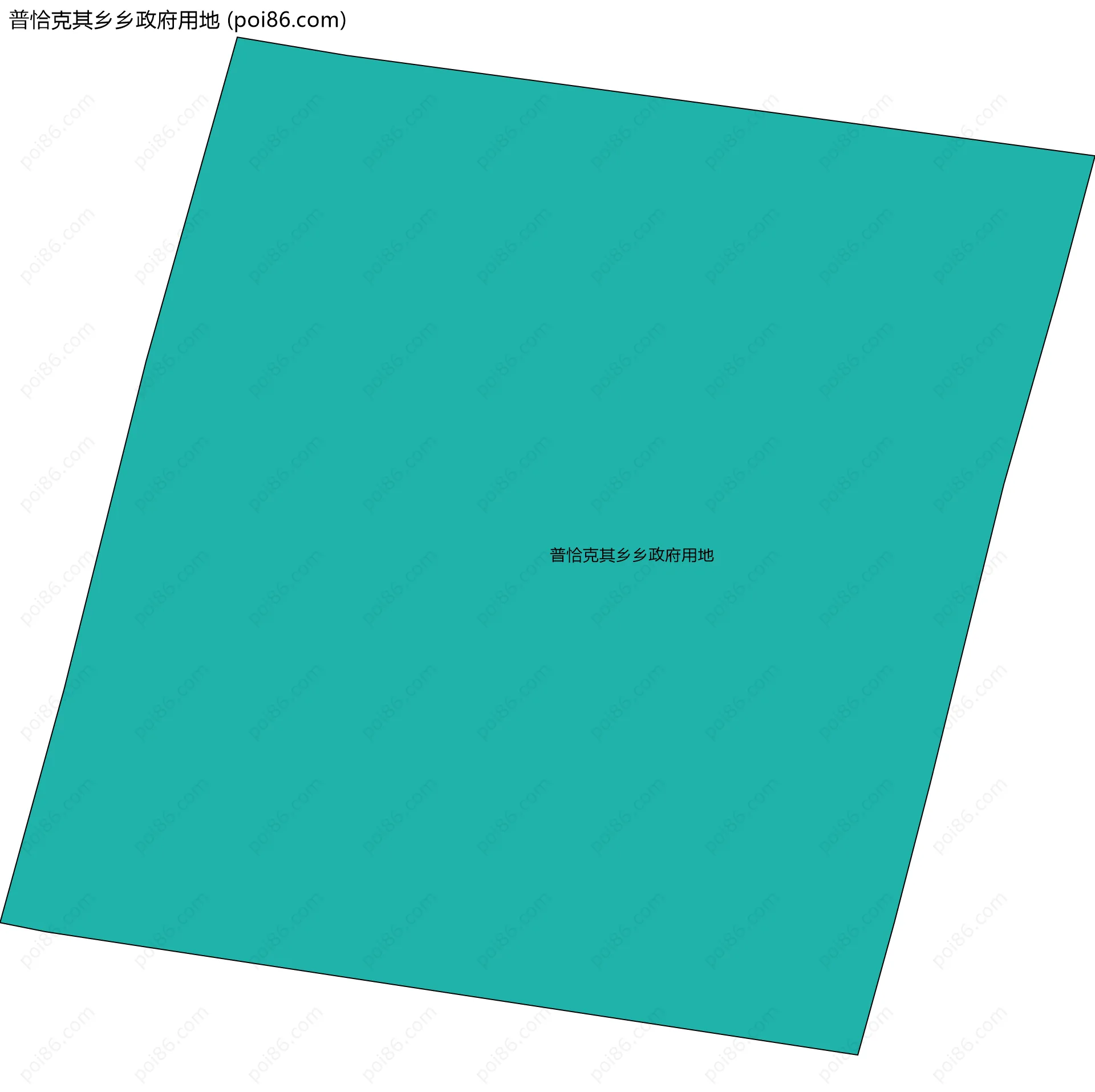 普恰克其乡乡政府用地边界地图