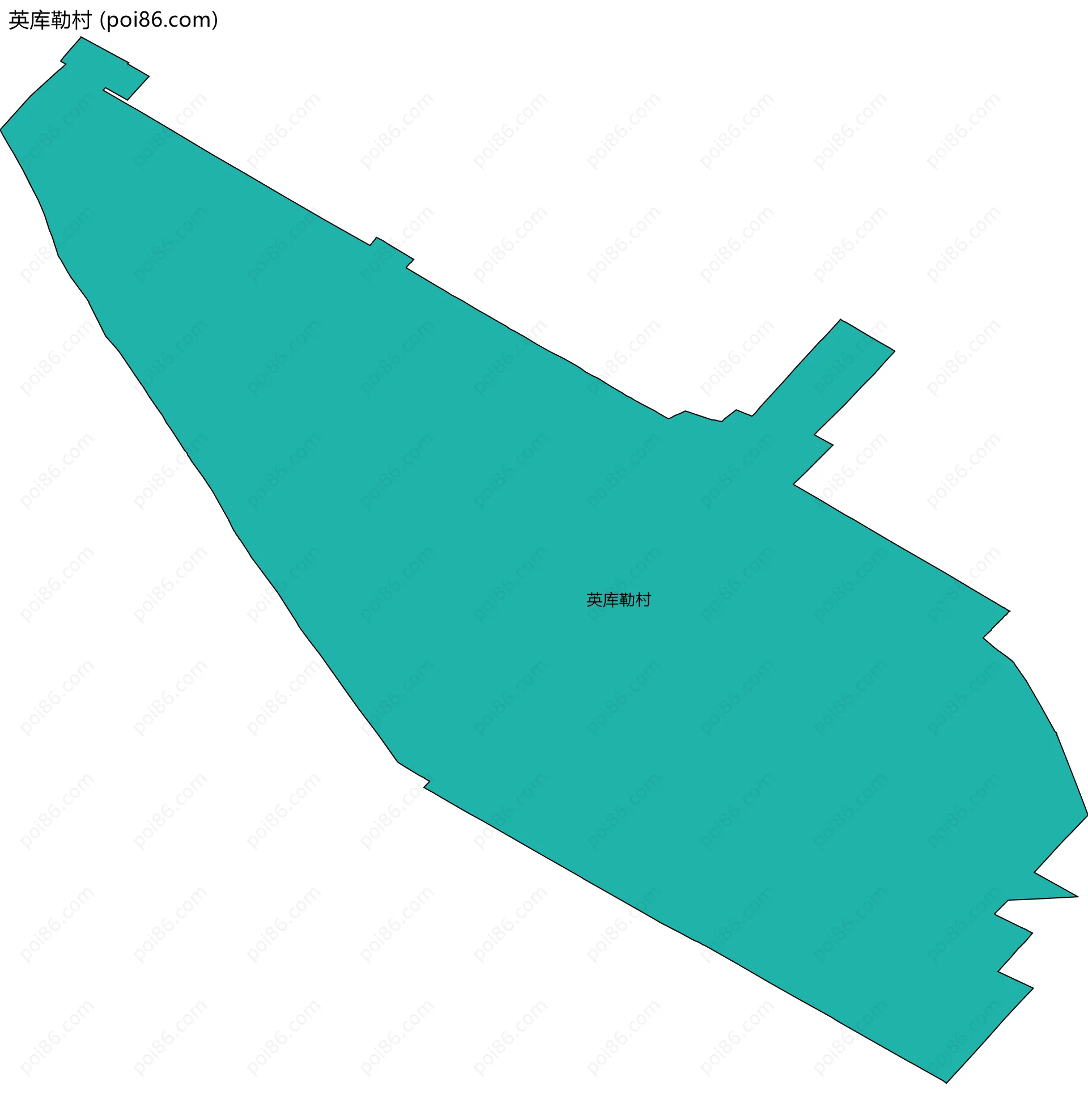 英库勒村边界地图