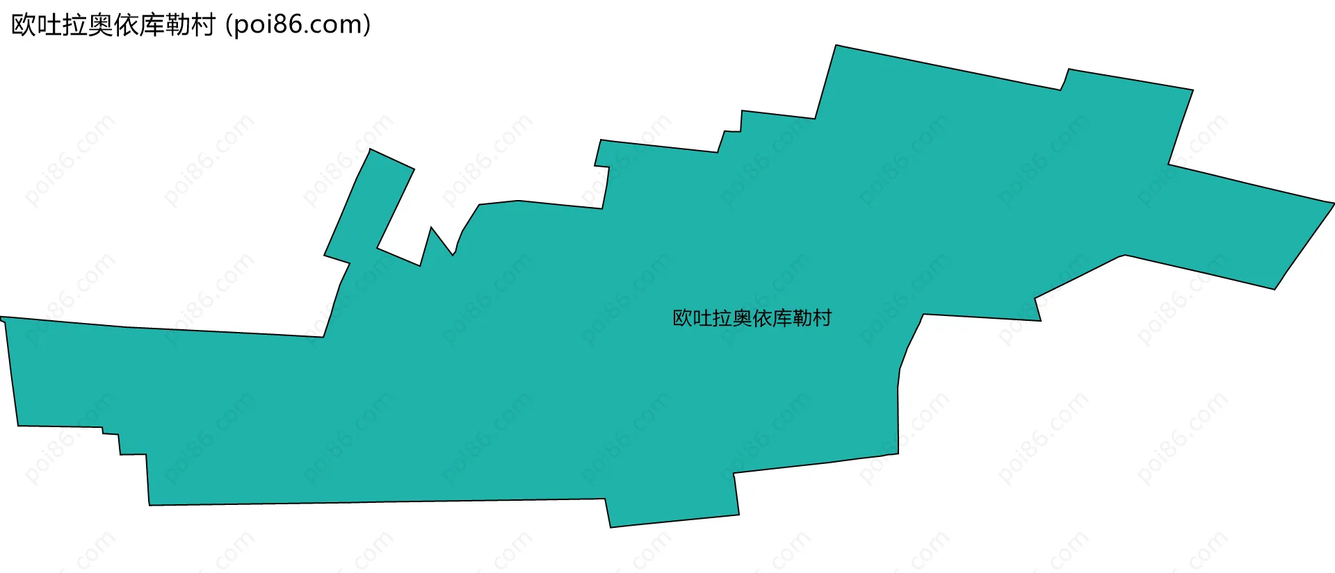 欧吐拉奥依库勒村边界地图