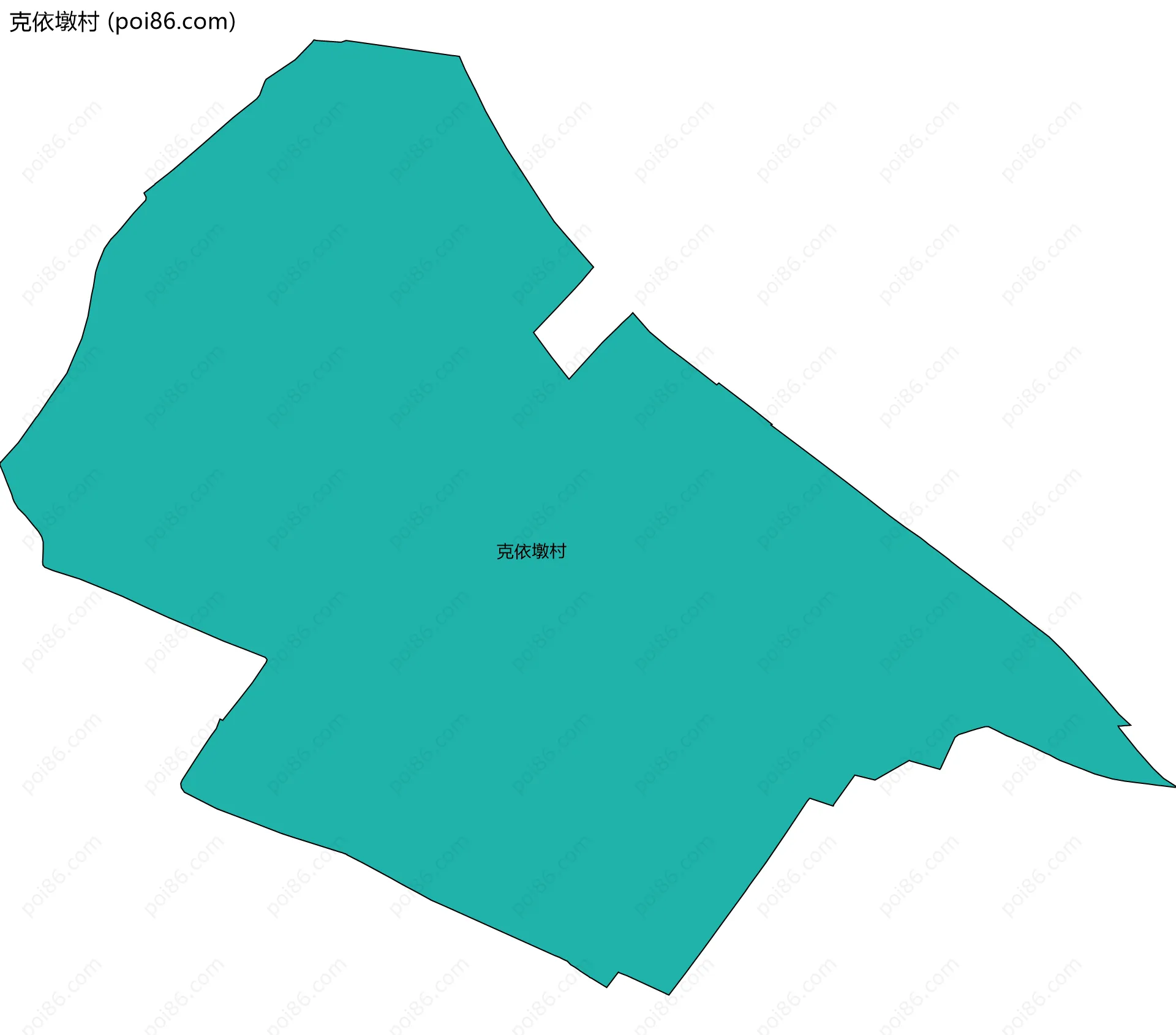 克依墩村边界地图