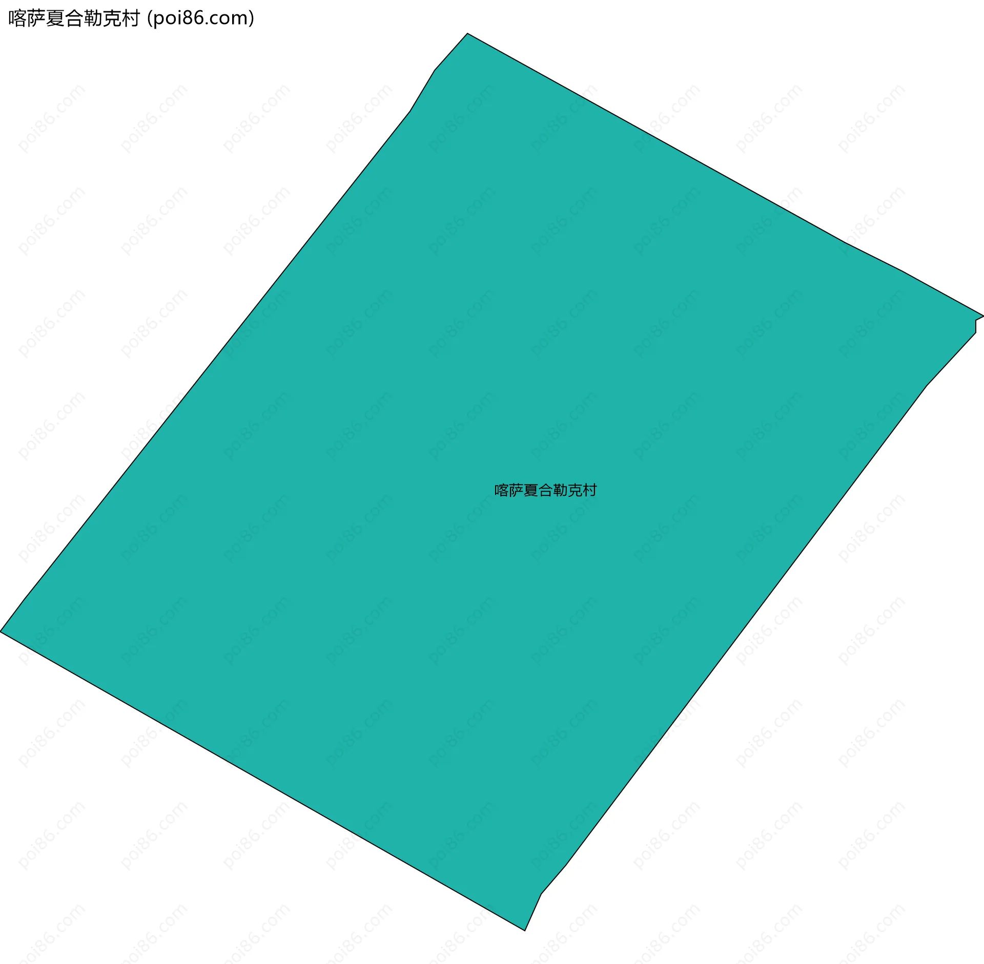 喀萨夏合勒克村边界地图