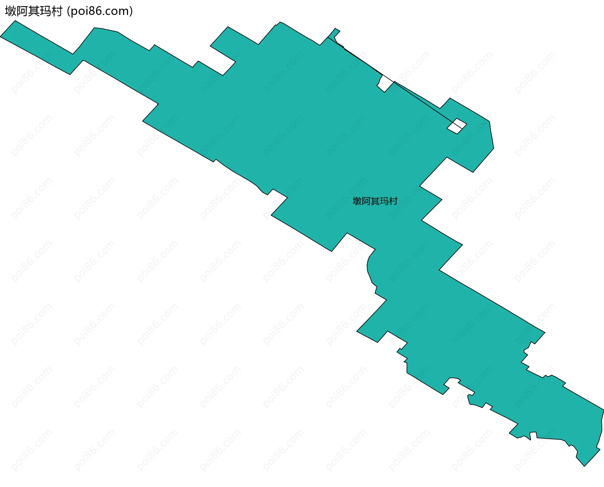 墩阿其玛村边界地图