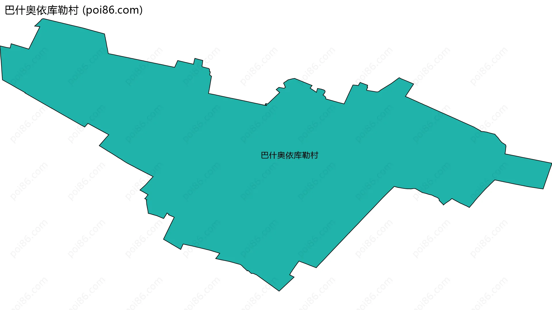 巴什奥依库勒村边界地图