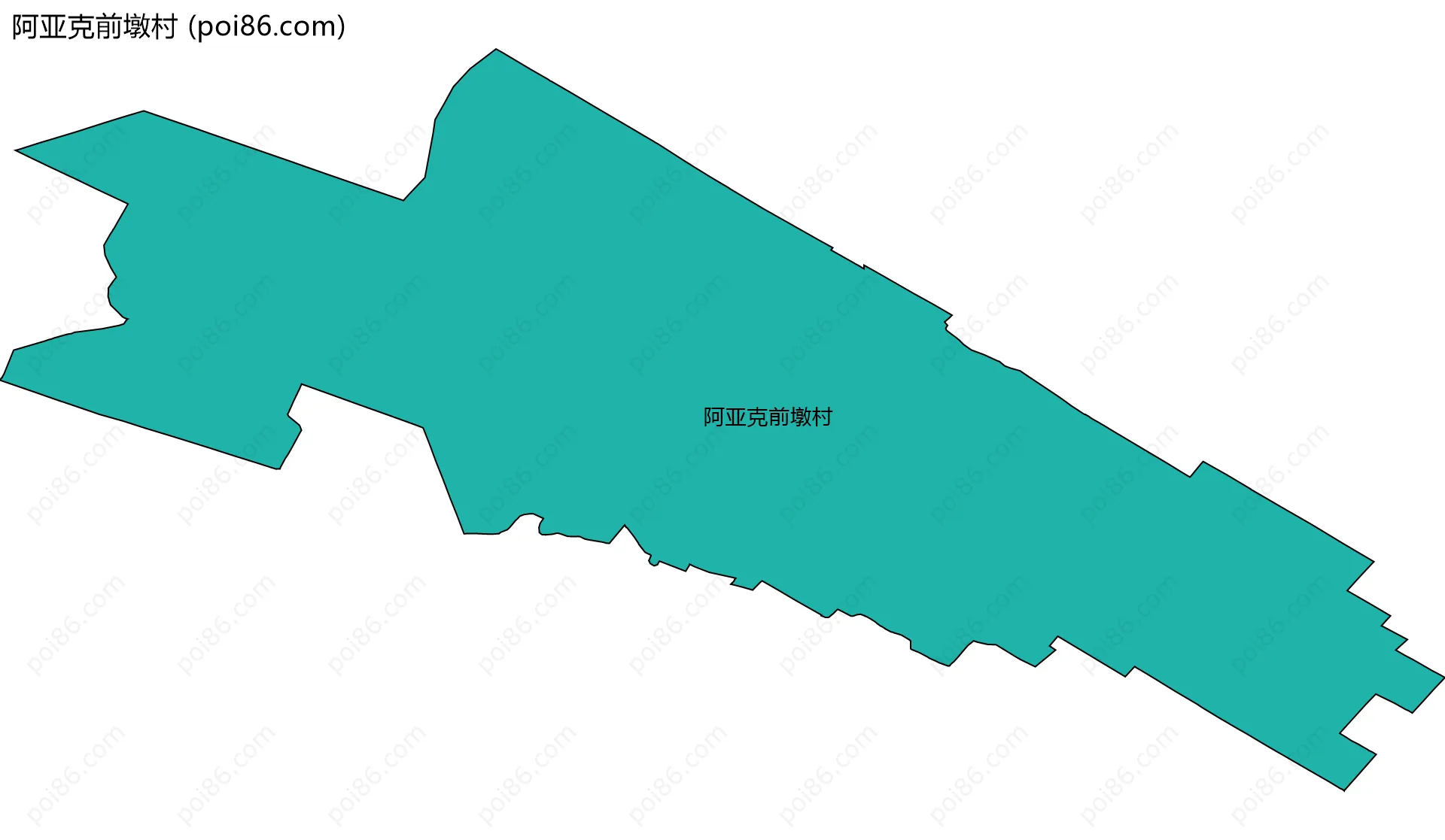 阿亚克前墩村边界地图