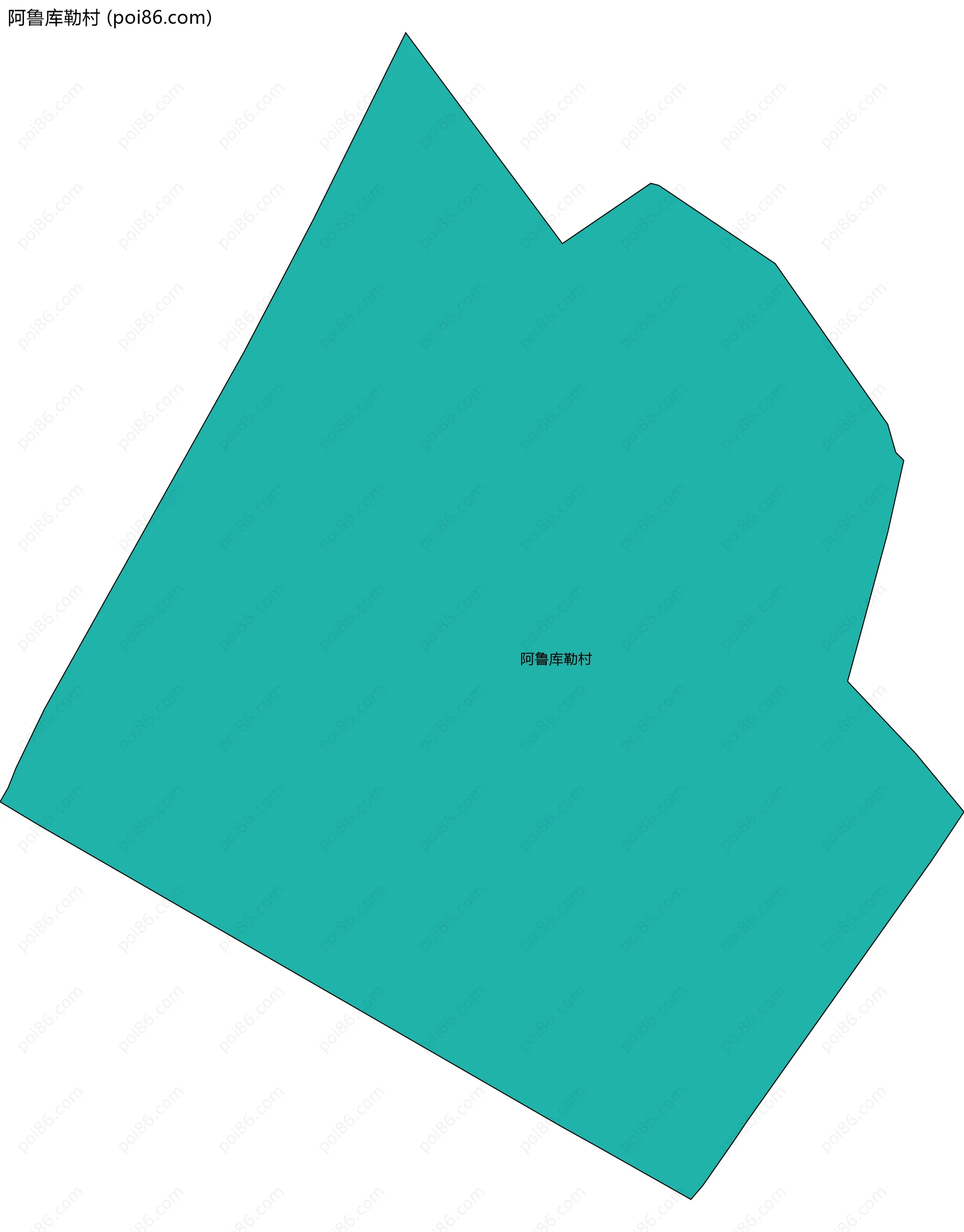 阿鲁库勒村边界地图