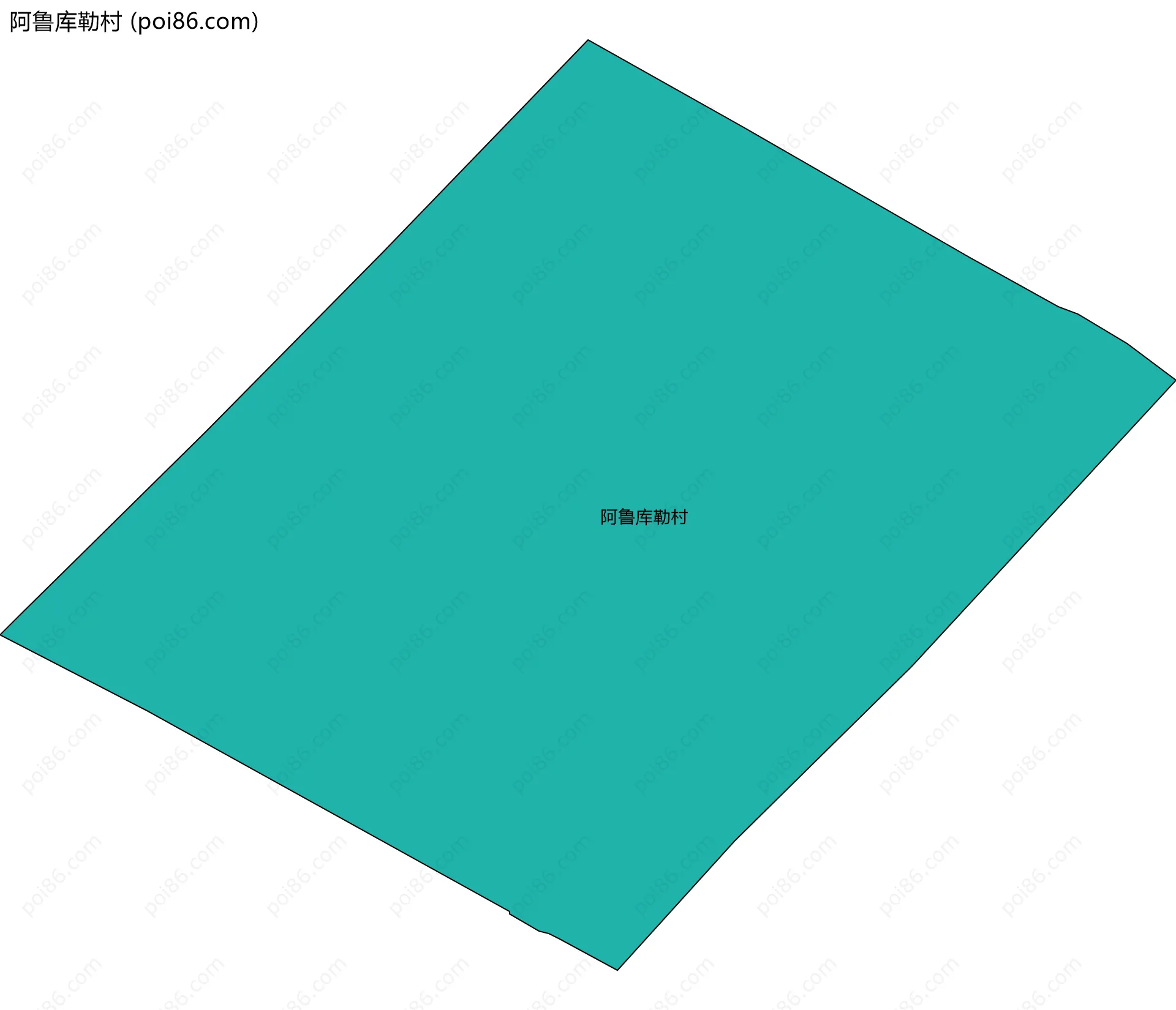 阿鲁库勒村边界地图