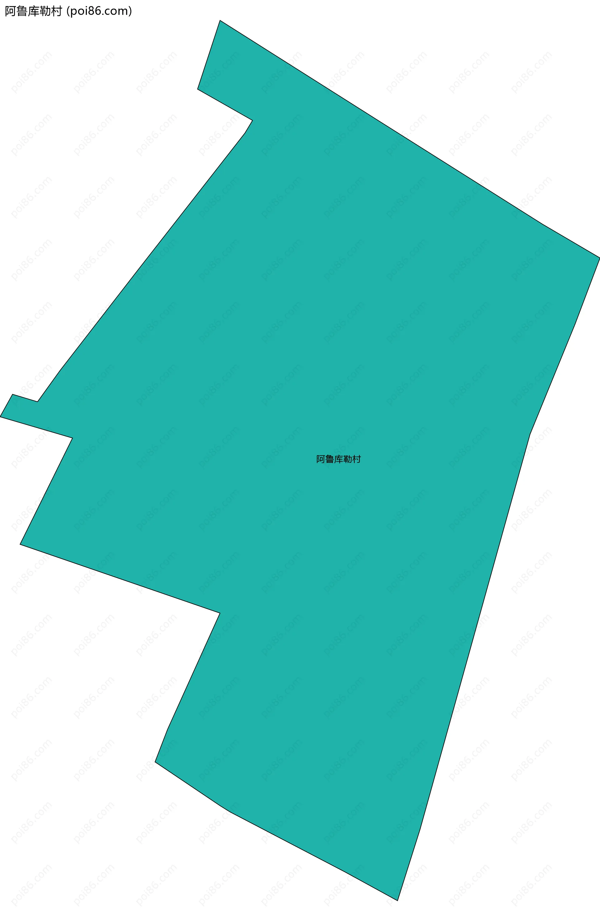 阿鲁库勒村边界地图