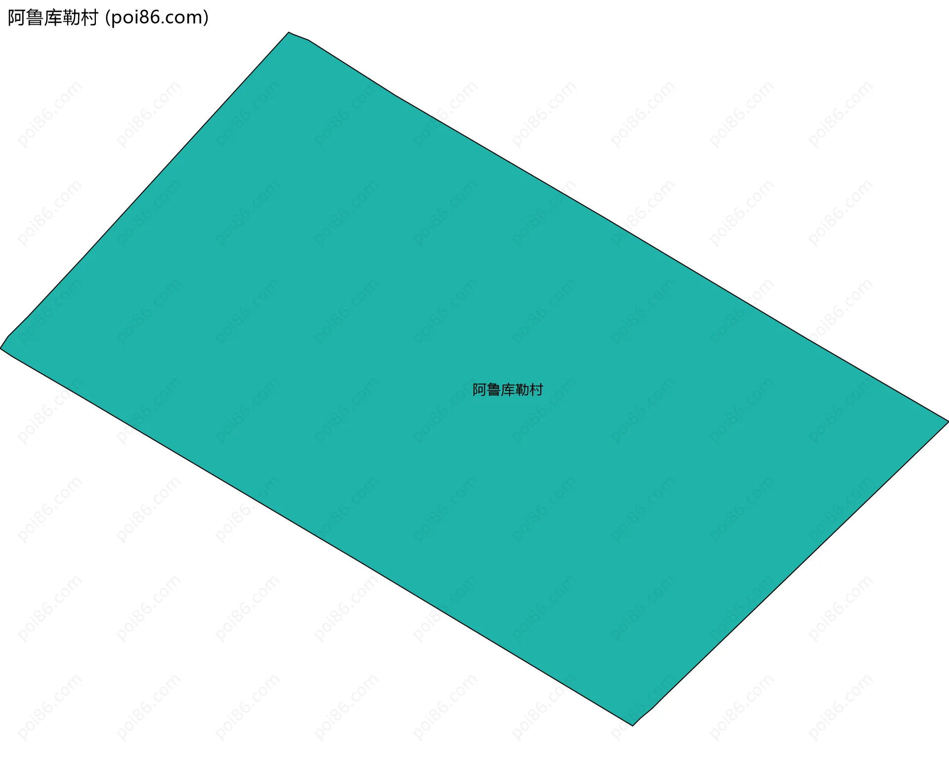 阿鲁库勒村边界地图