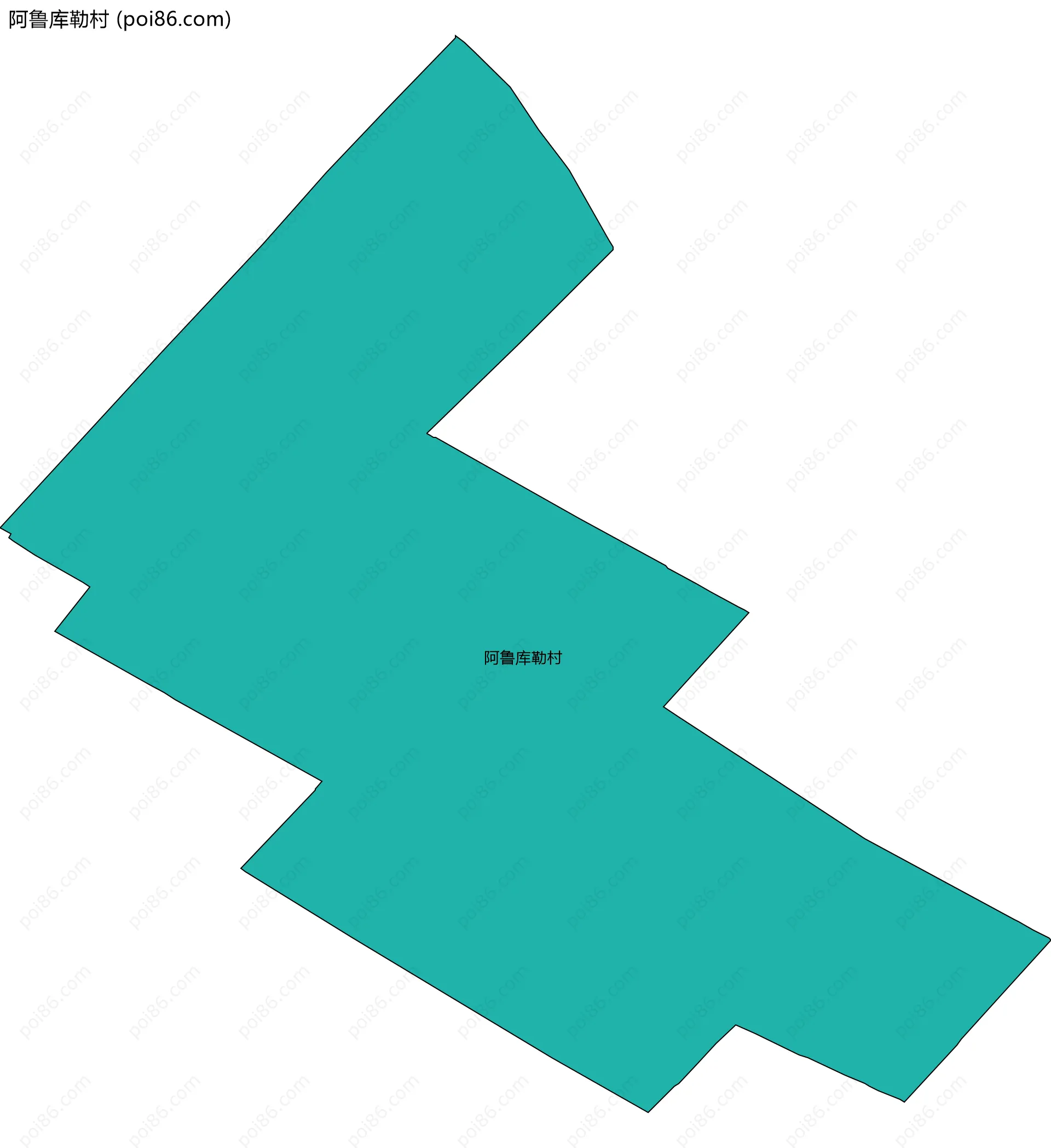 阿鲁库勒村边界地图