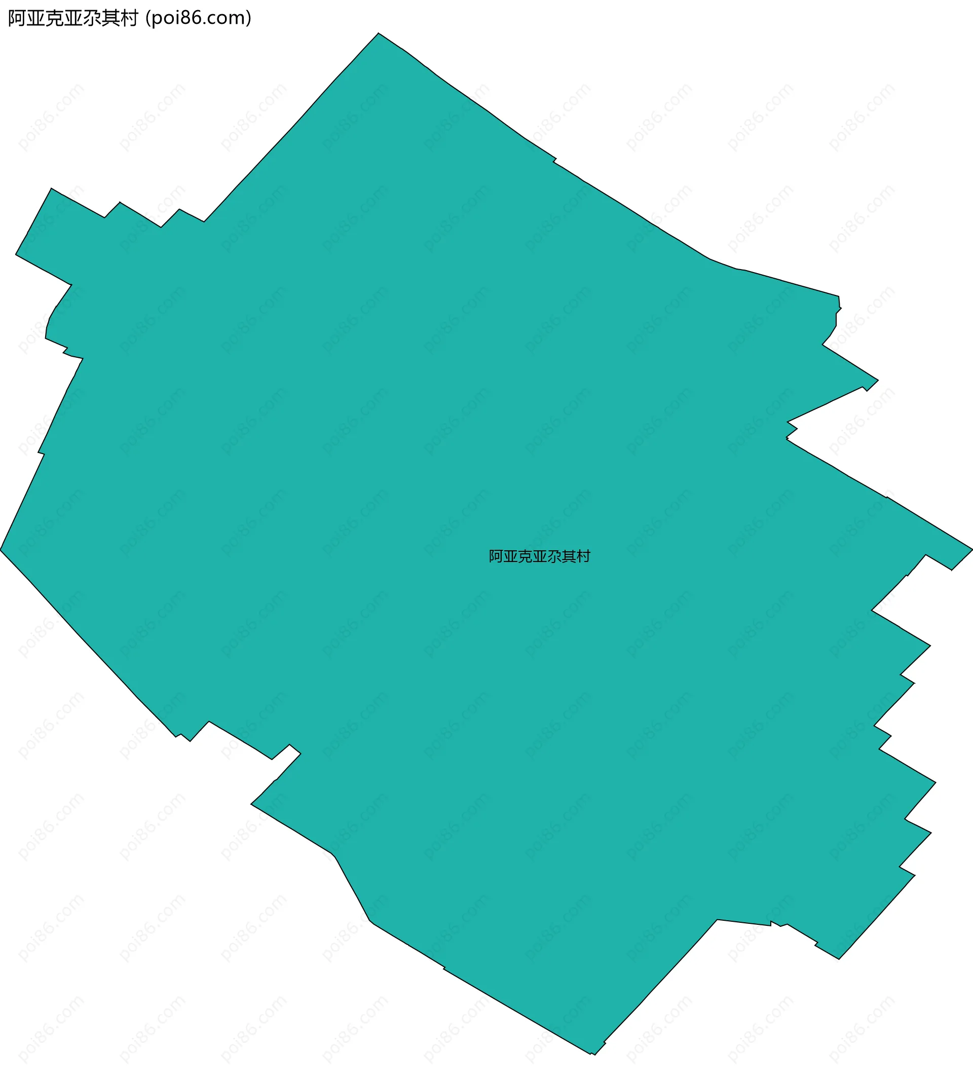 阿亚克亚尕其村边界地图