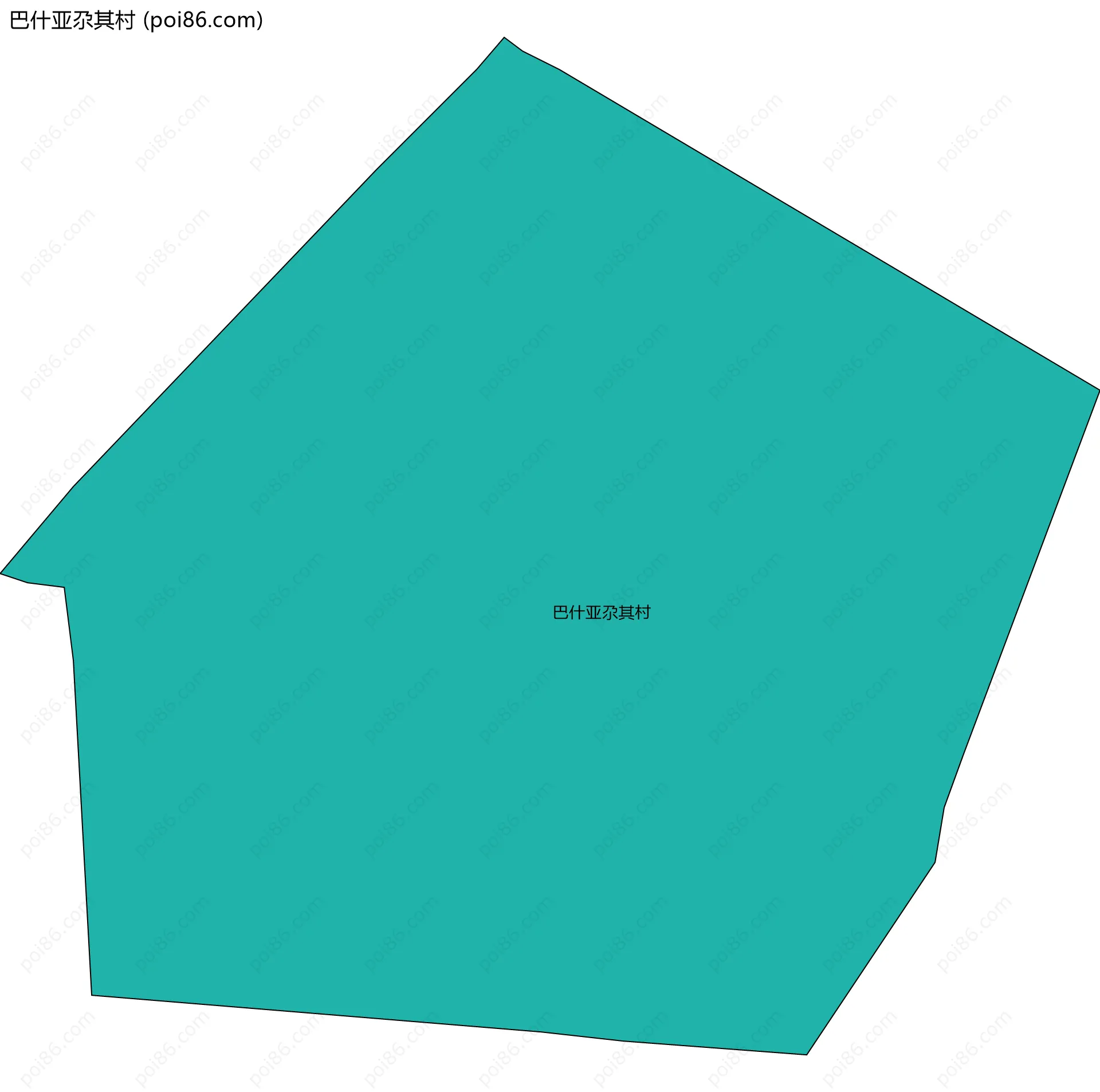 巴什亚尕其村边界地图