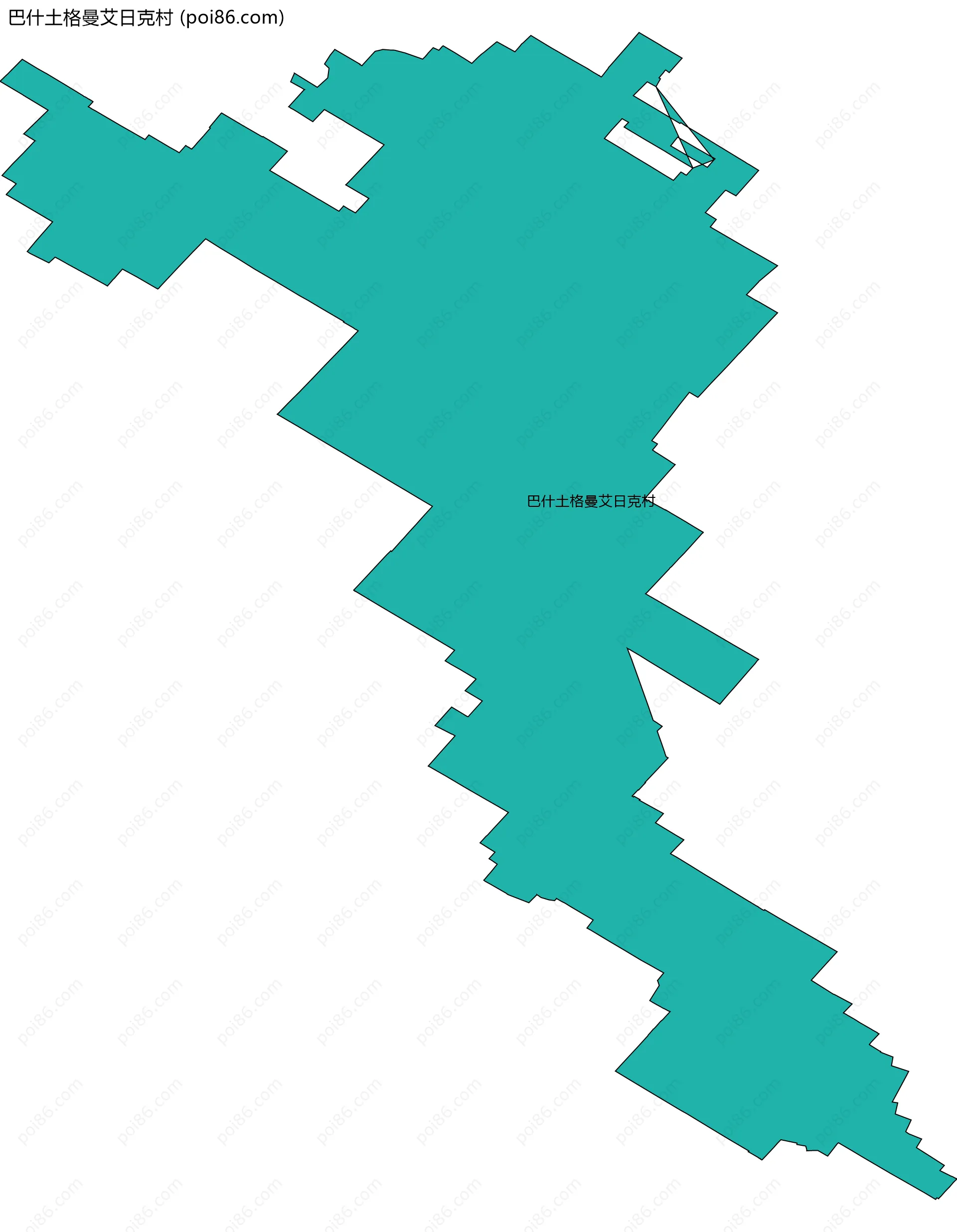 巴什土格曼艾日克村边界地图