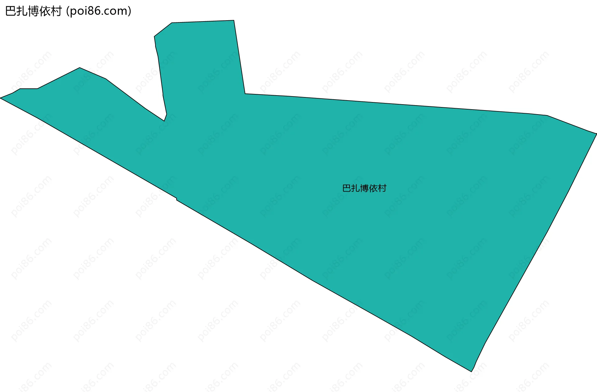 巴扎博依村边界地图