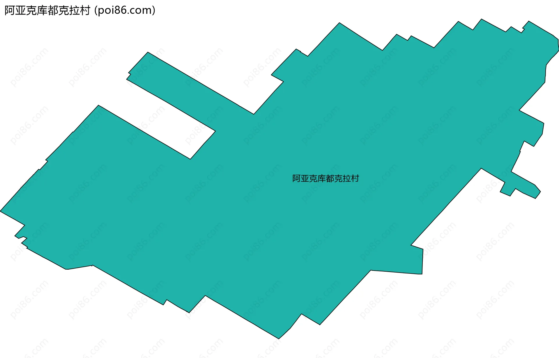 阿亚克库都克拉村边界地图