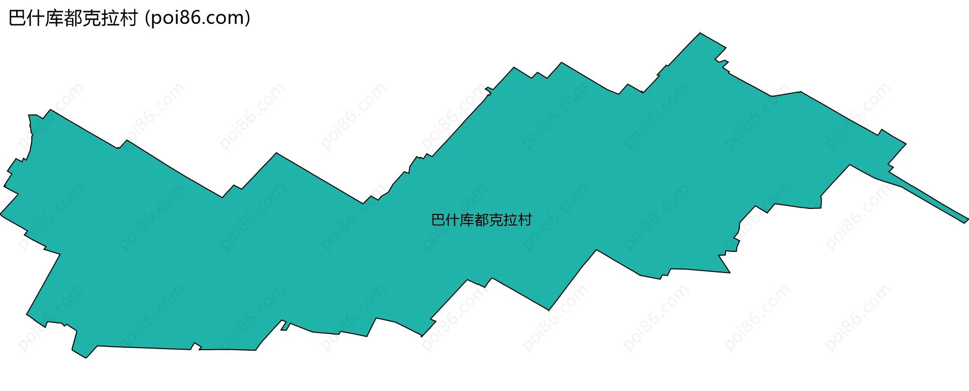 巴什库都克拉村边界地图