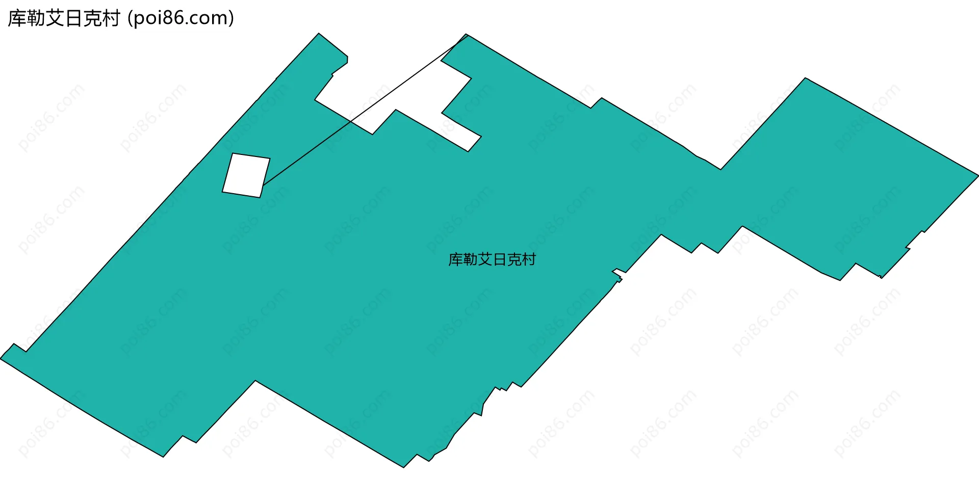 库勒艾日克村边界地图
