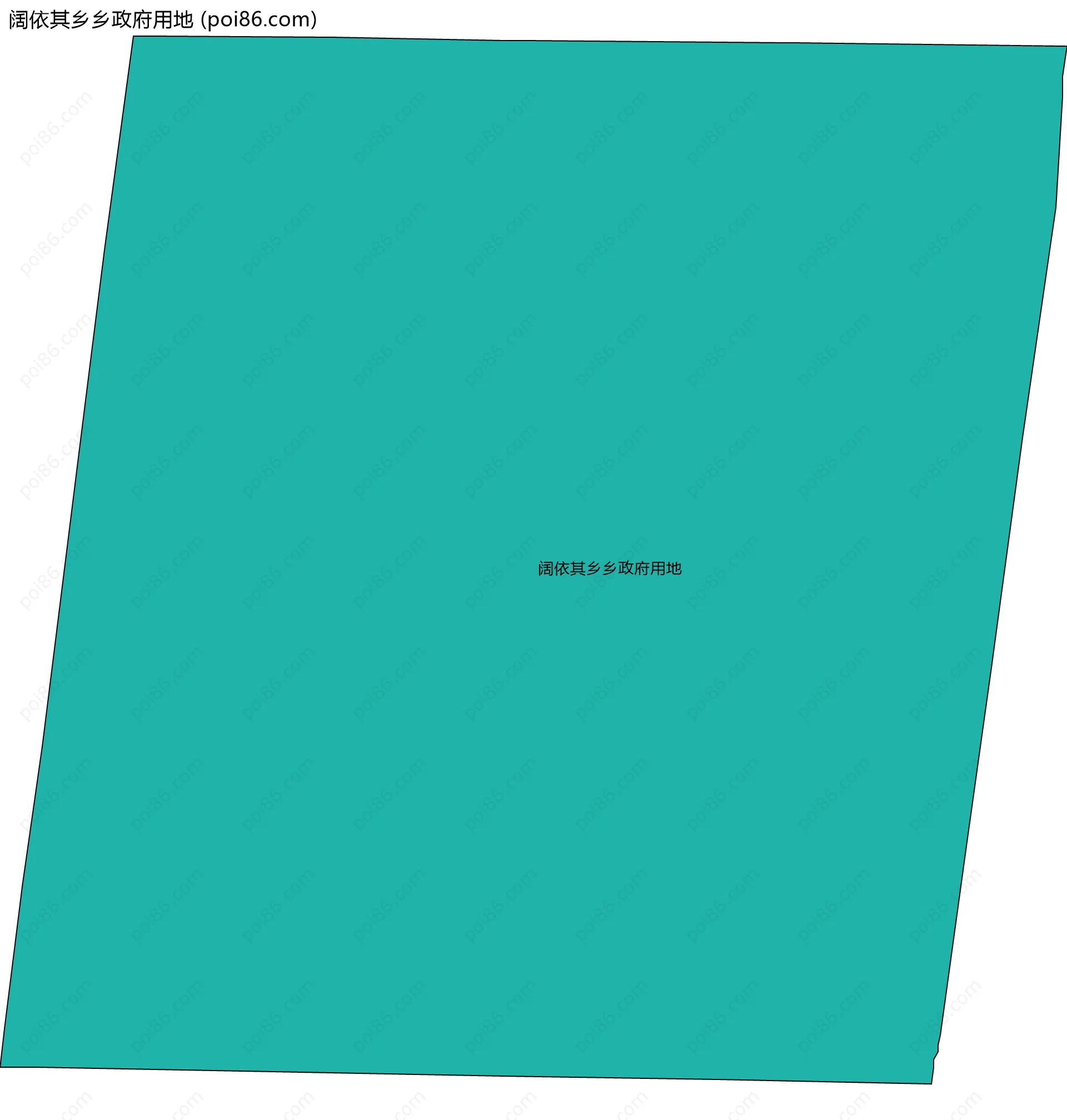 阔依其乡乡政府用地边界地图