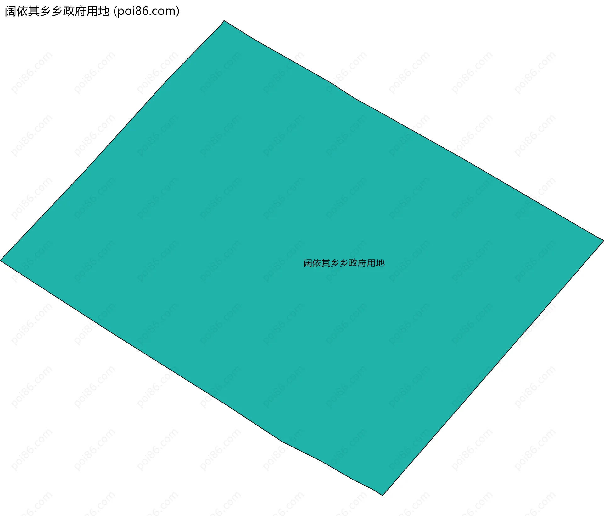 阔依其乡乡政府用地边界地图