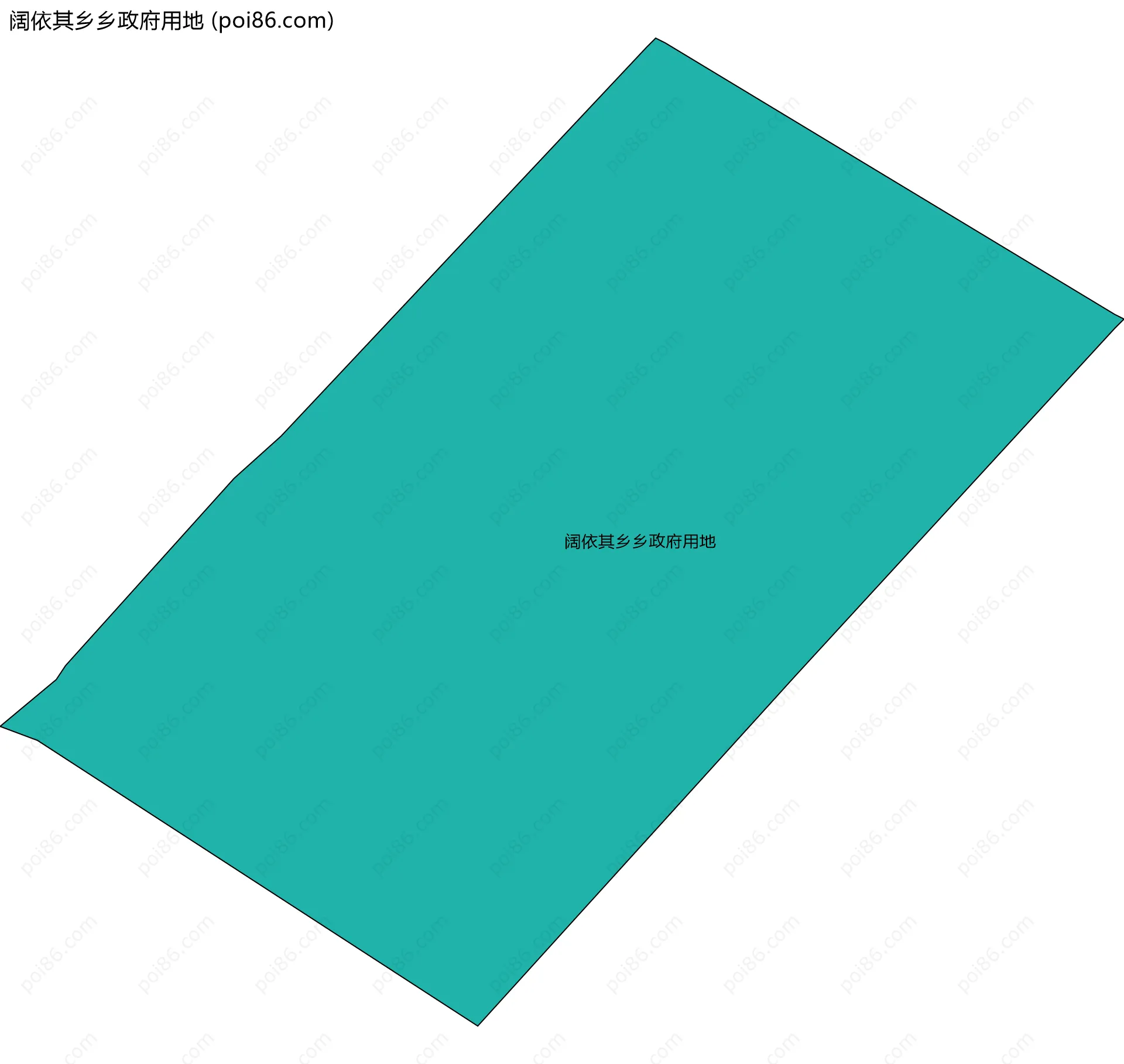 阔依其乡乡政府用地边界地图