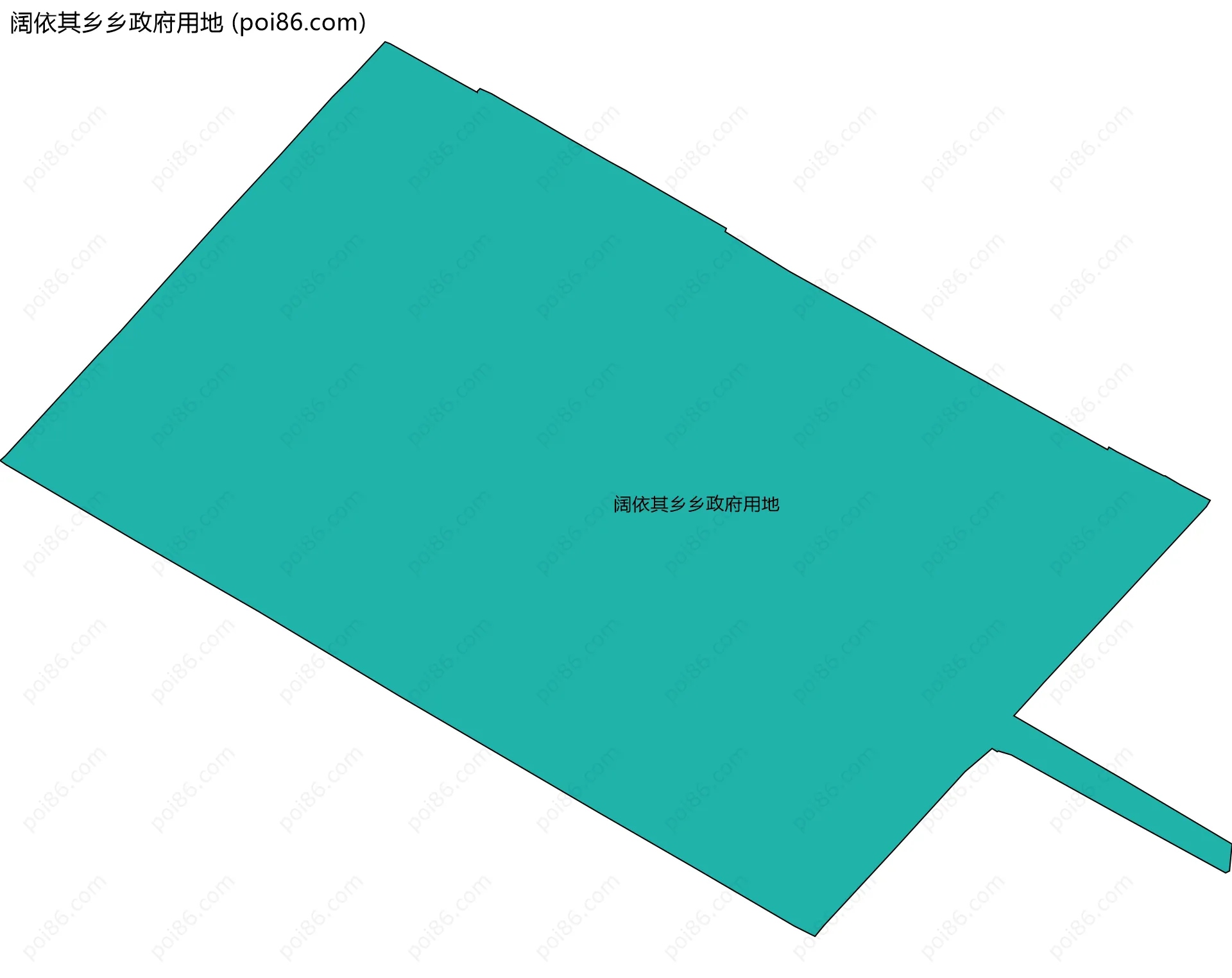 阔依其乡乡政府用地边界地图