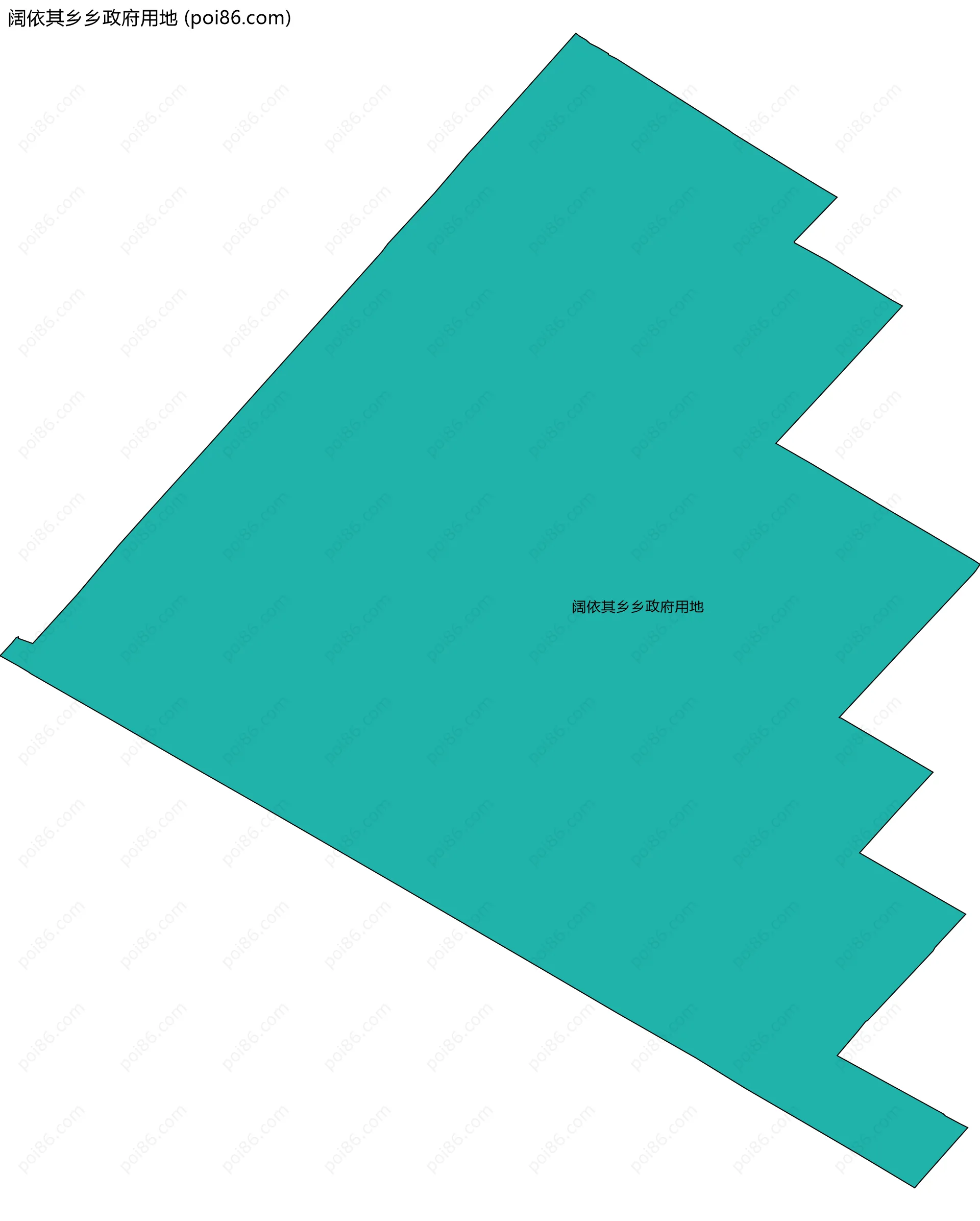 阔依其乡乡政府用地边界地图