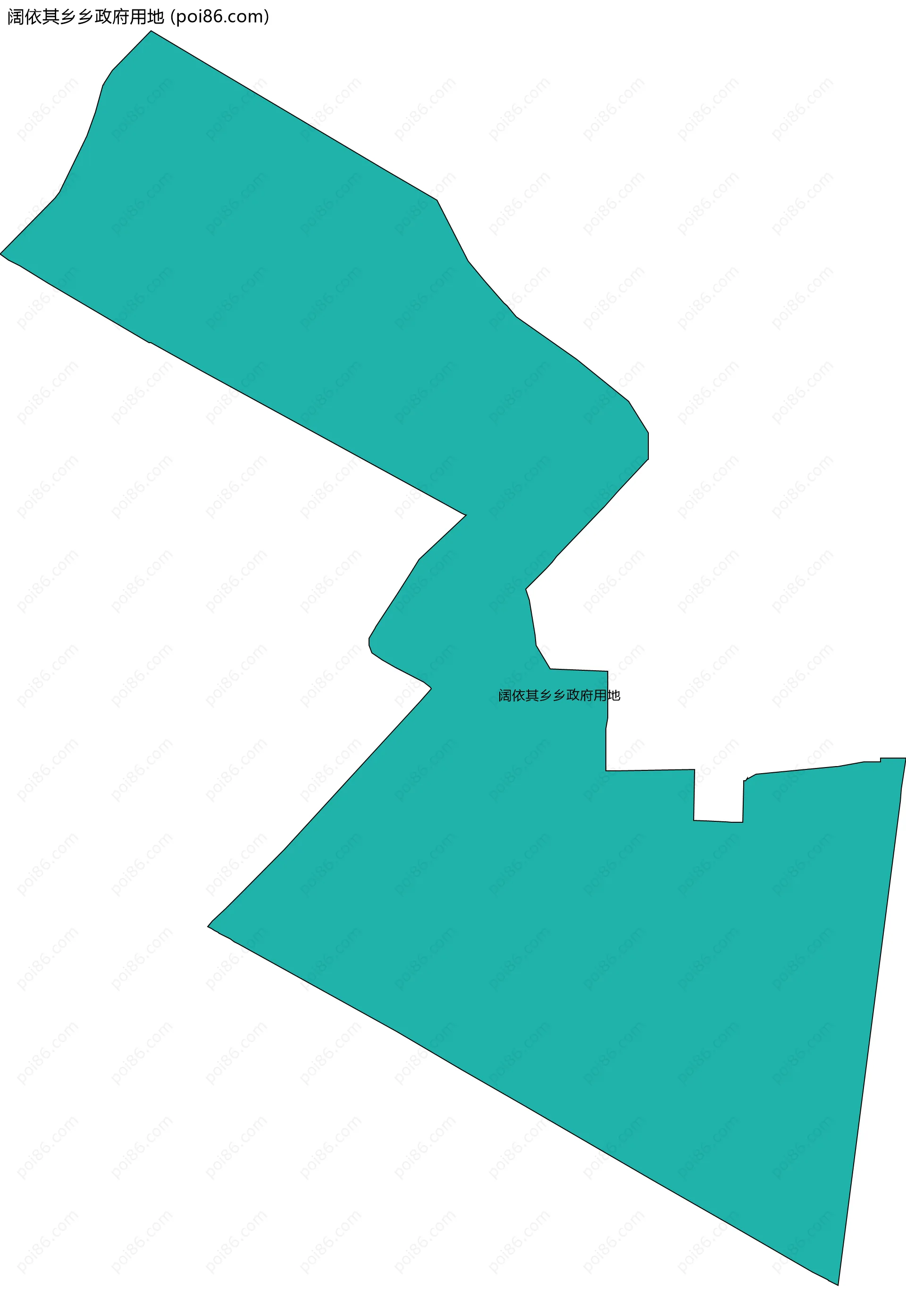 阔依其乡乡政府用地边界地图