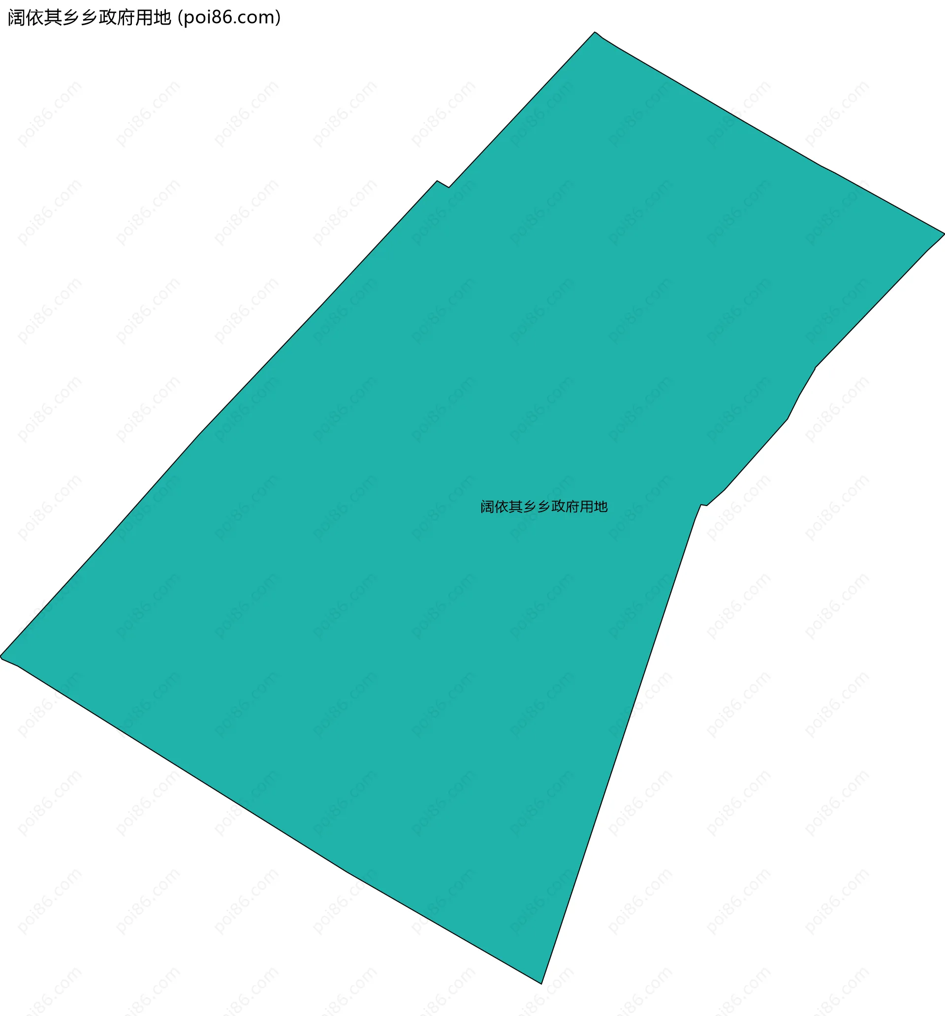 阔依其乡乡政府用地边界地图