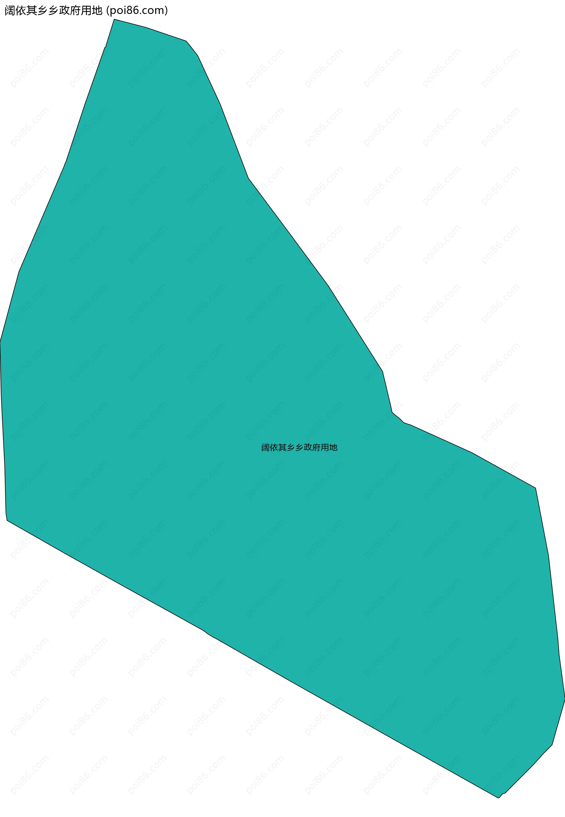 阔依其乡乡政府用地边界地图