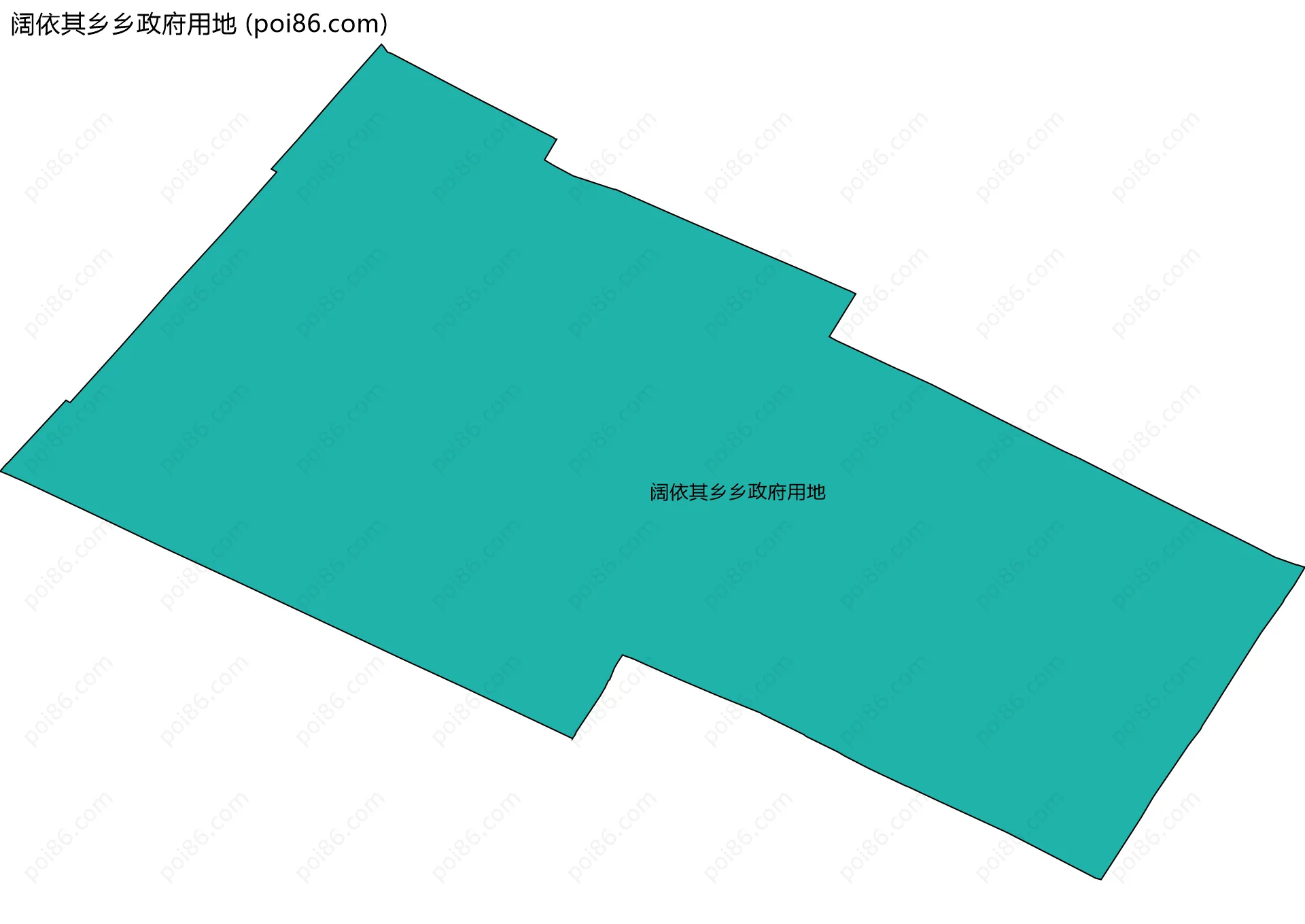阔依其乡乡政府用地边界地图
