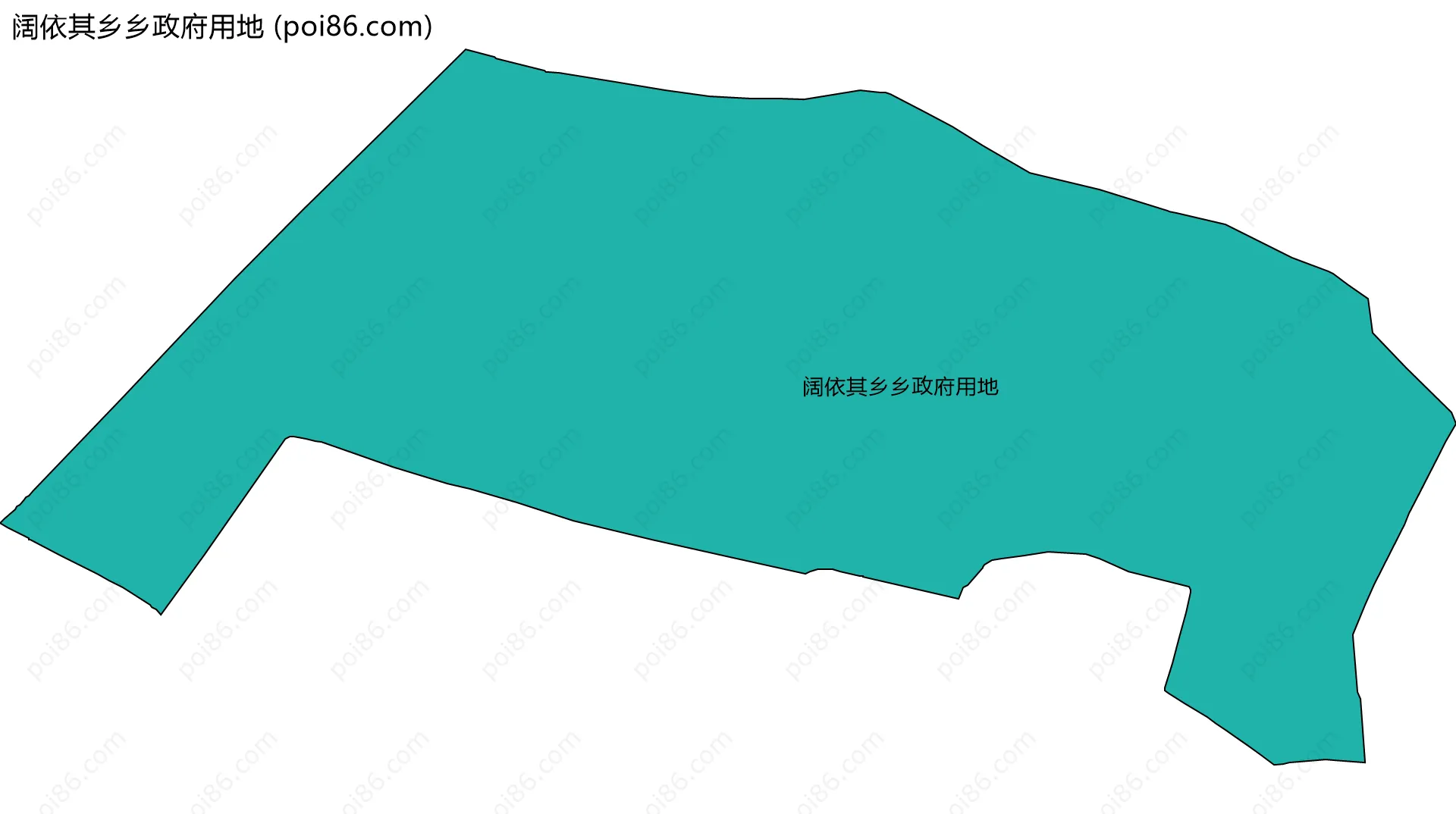 阔依其乡乡政府用地边界地图