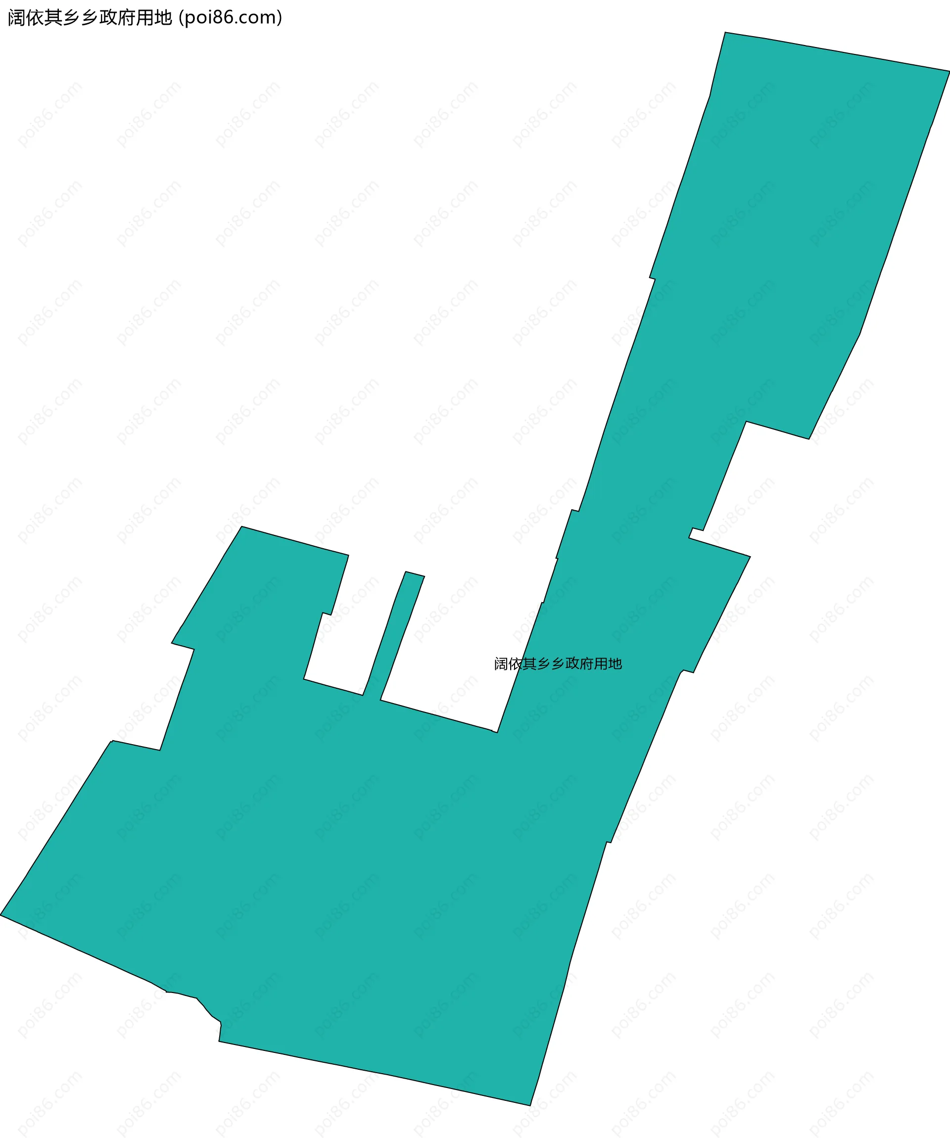阔依其乡乡政府用地边界地图