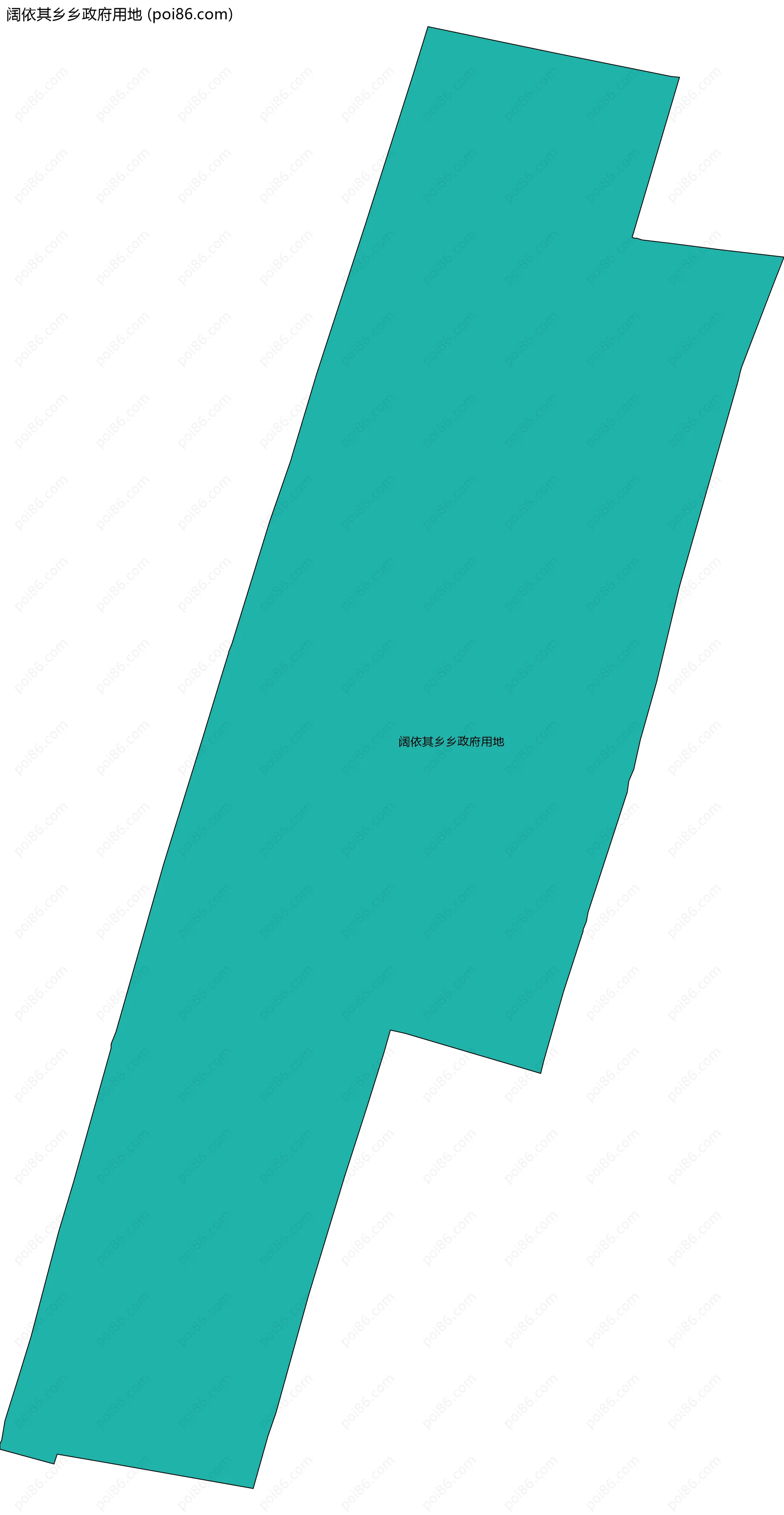 阔依其乡乡政府用地边界地图