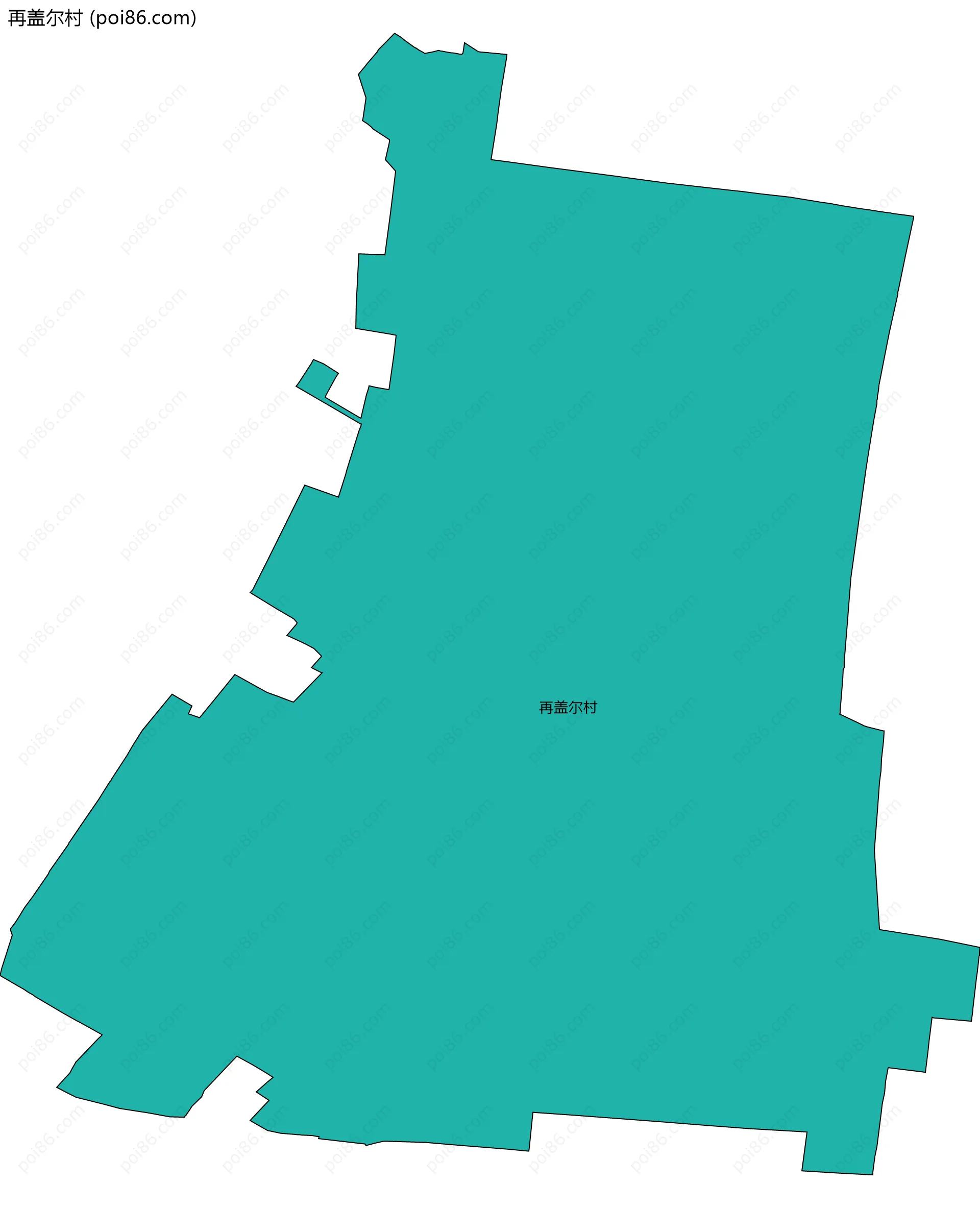 再盖尔村边界地图