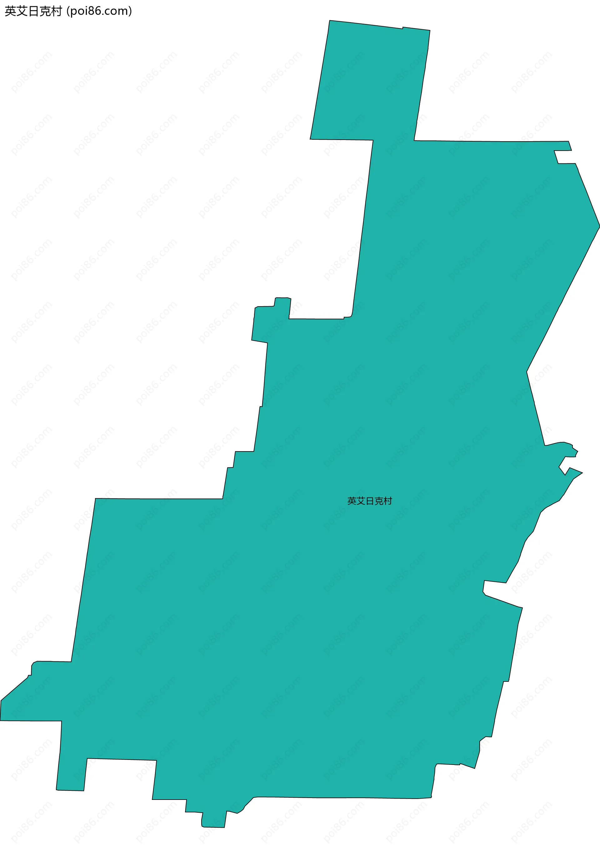 英艾日克村边界地图