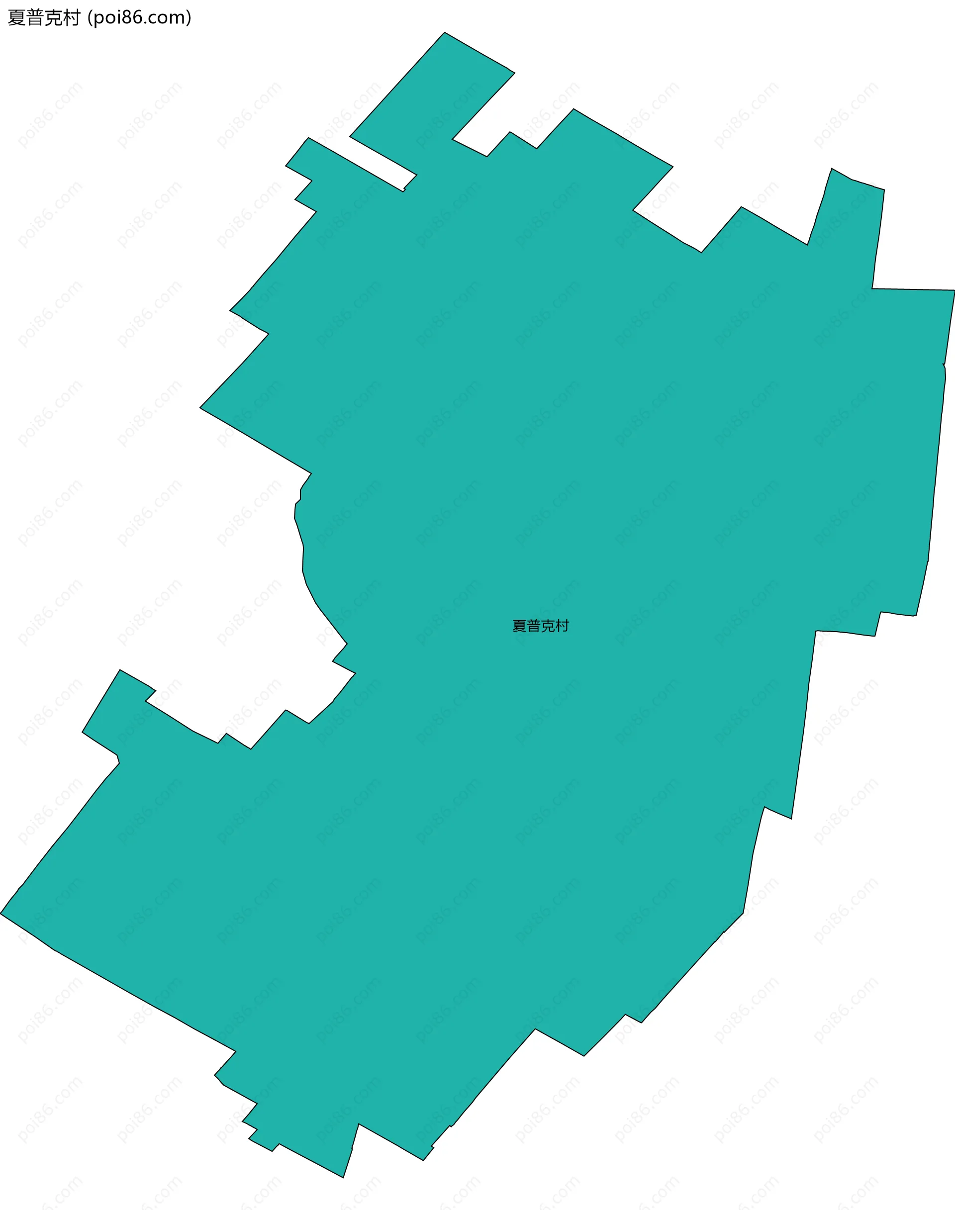 夏普克村边界地图