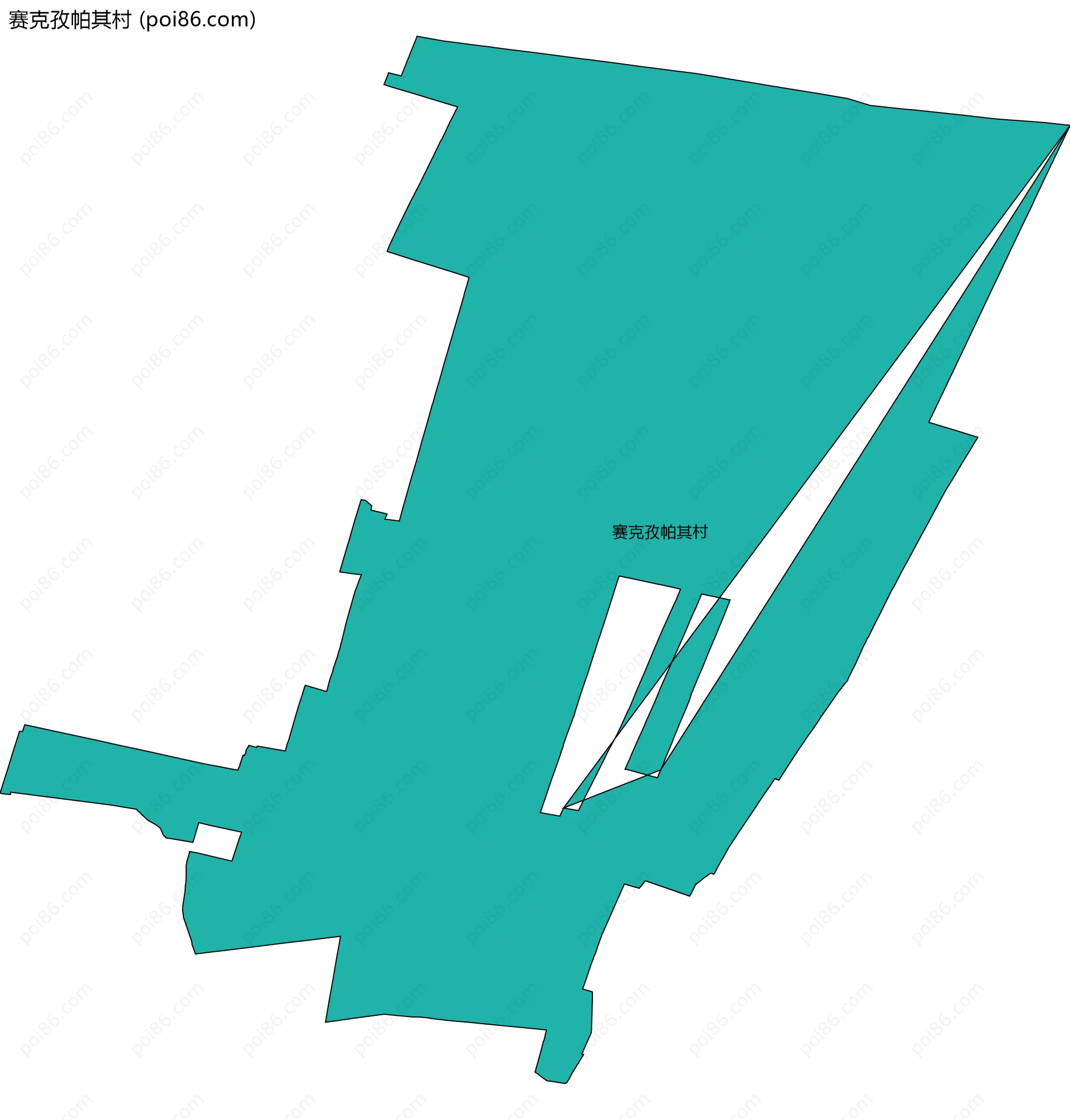 赛克孜帕其村边界地图