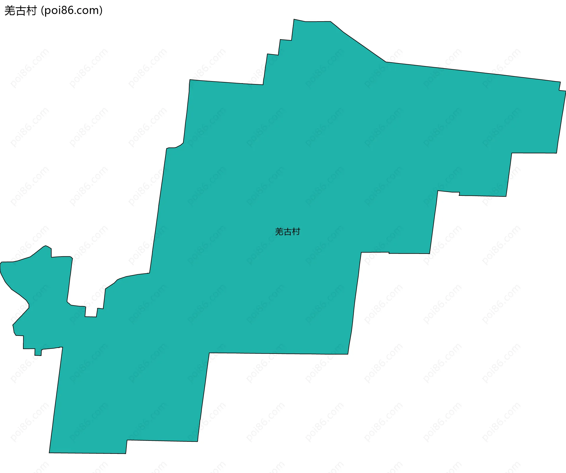 羌古村边界地图