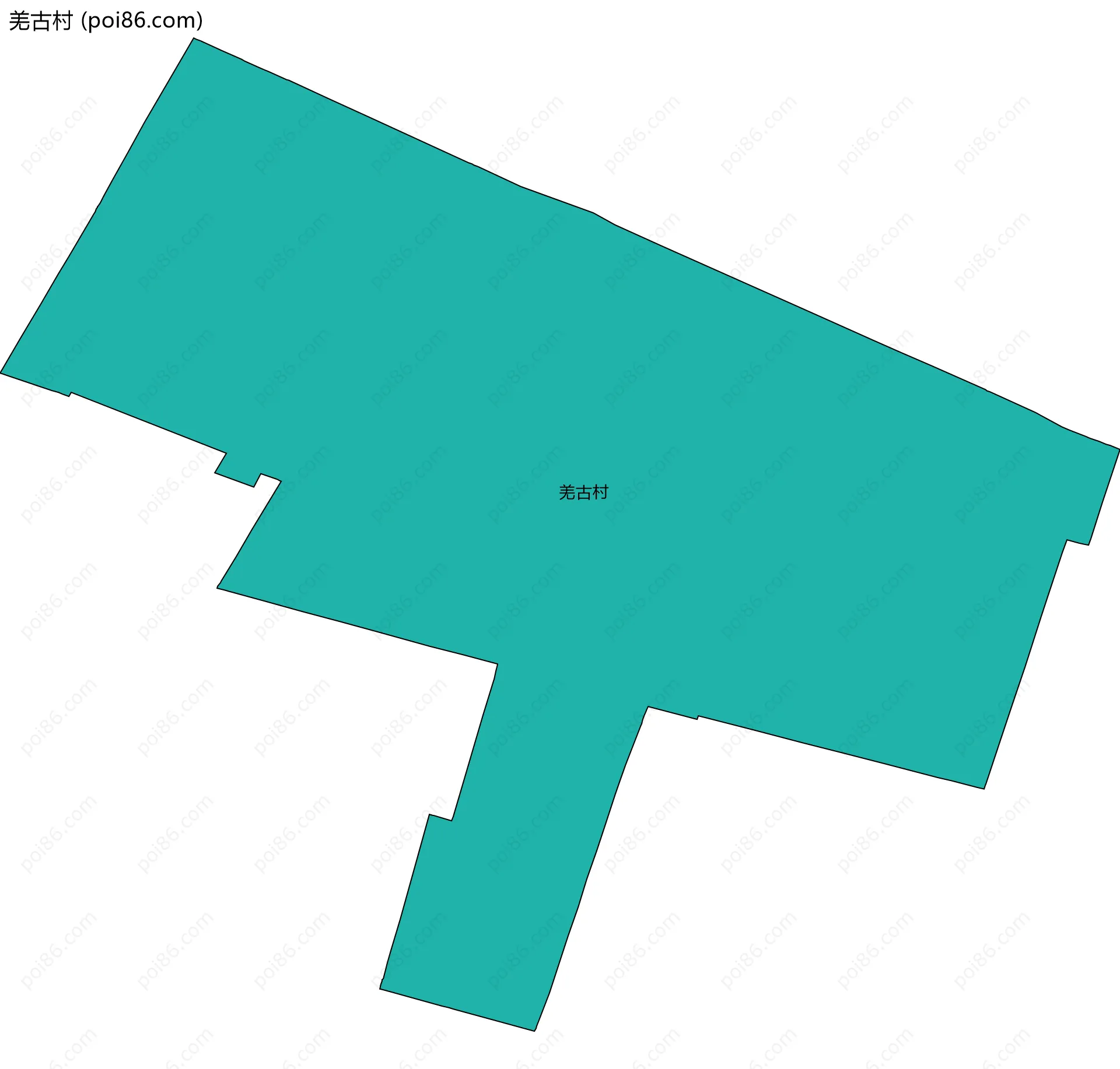 羌古村边界地图