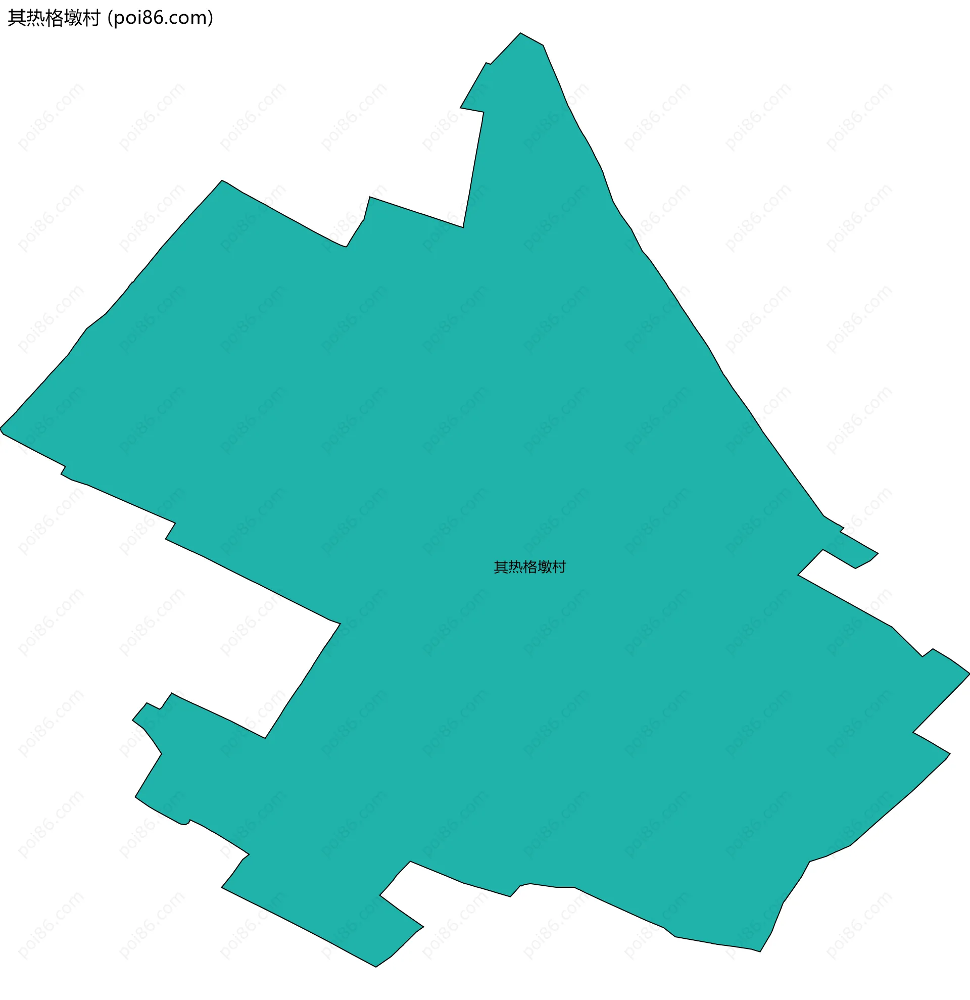 其热格墩村边界地图